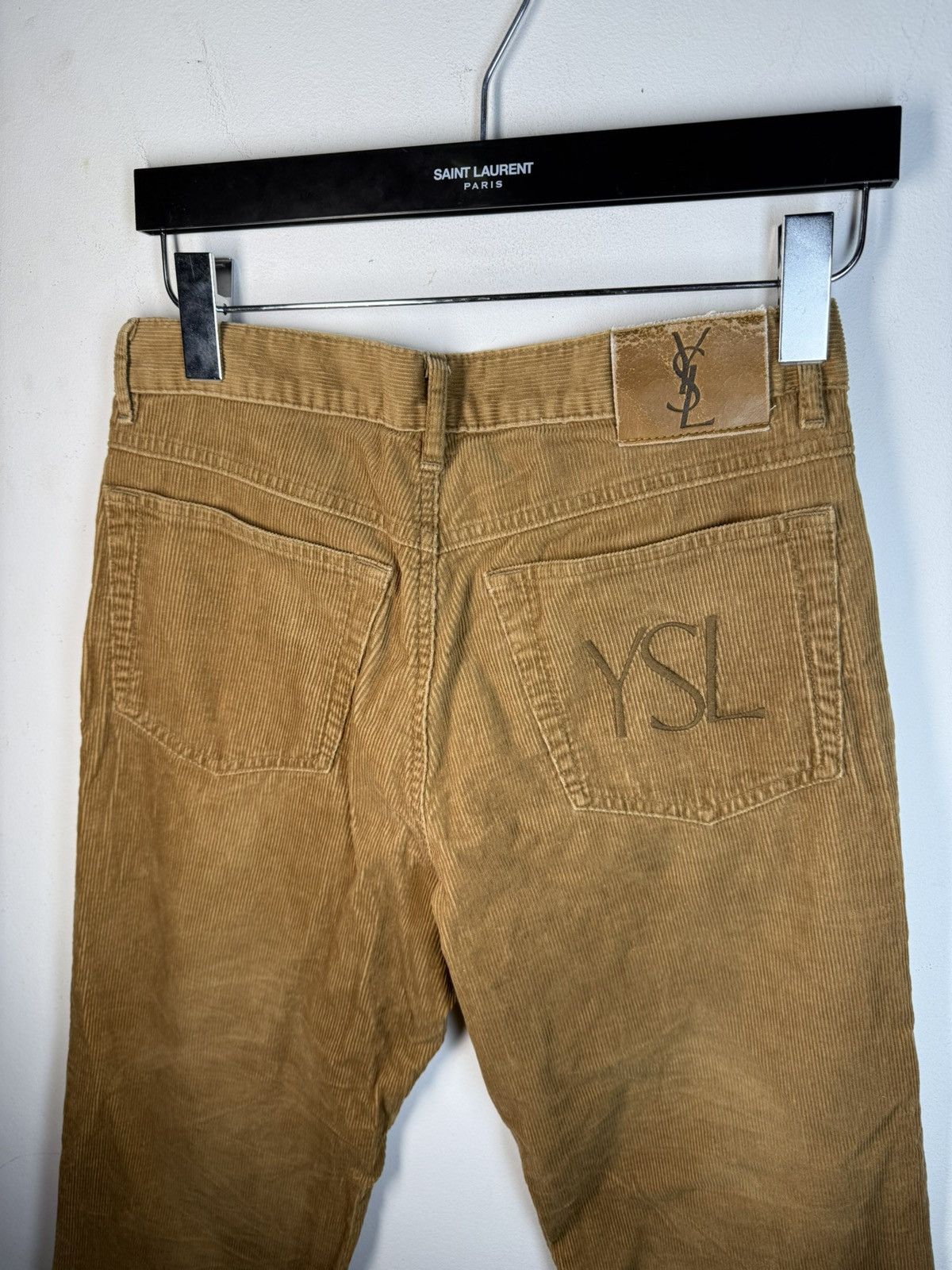 Yves Saint Laurent 30x30 Corduroy YSL Pants Velvet Vintage Jeans Denim Logo Y2k Size US 30 / EU 46 - 2 Thumbnail