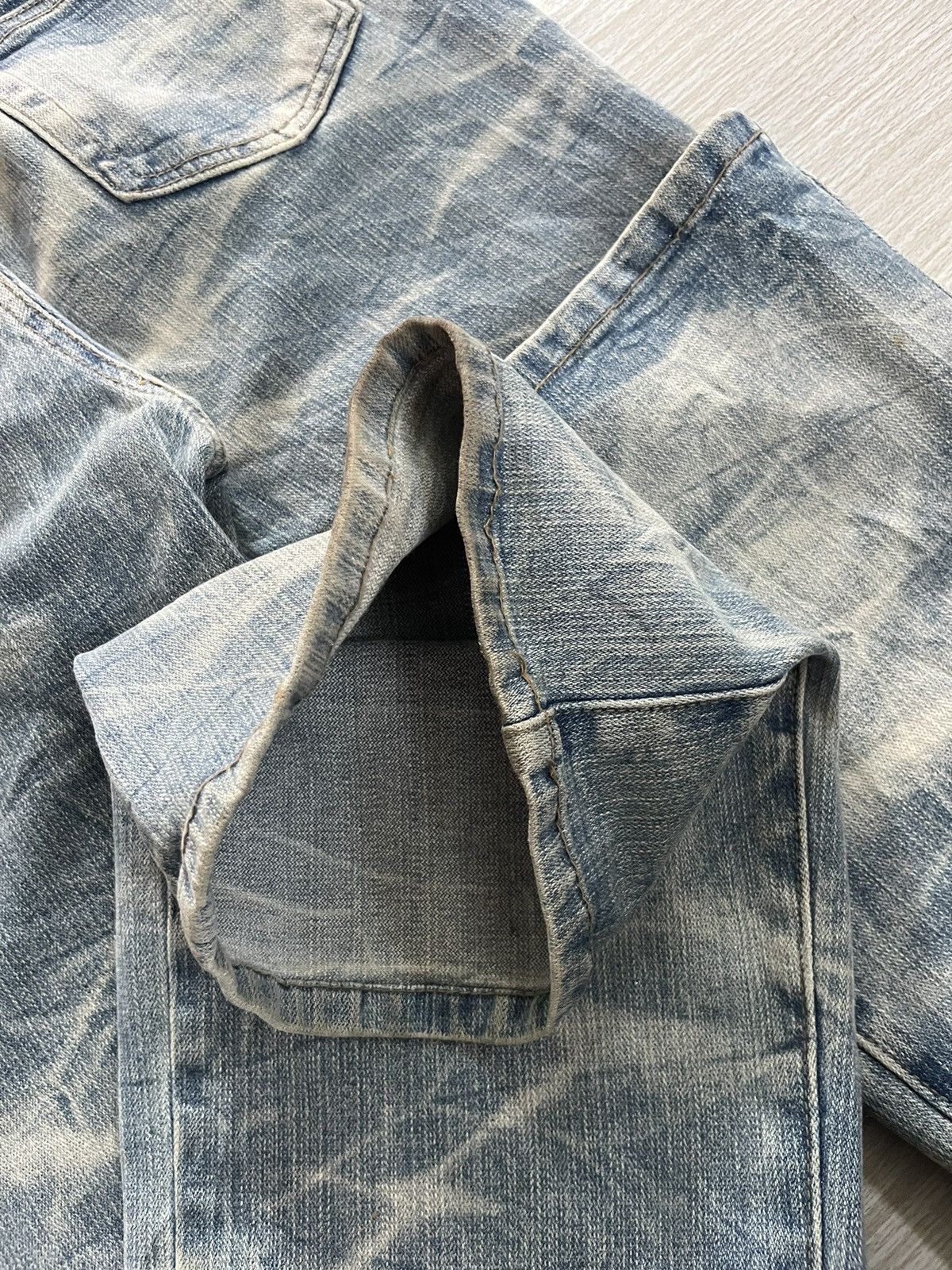 Tornado Mart 💥rare💥 daily topics clawmark washed flare denim jeans Size US 30 / EU 46 - 5 Thumbnail