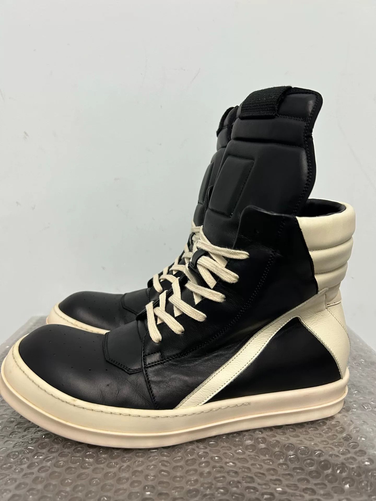 Rick Owens Rick Owens Leather Pink Hitop Sneakers 43 Men Size US 10 / EU 43 - 1 Thumbnail