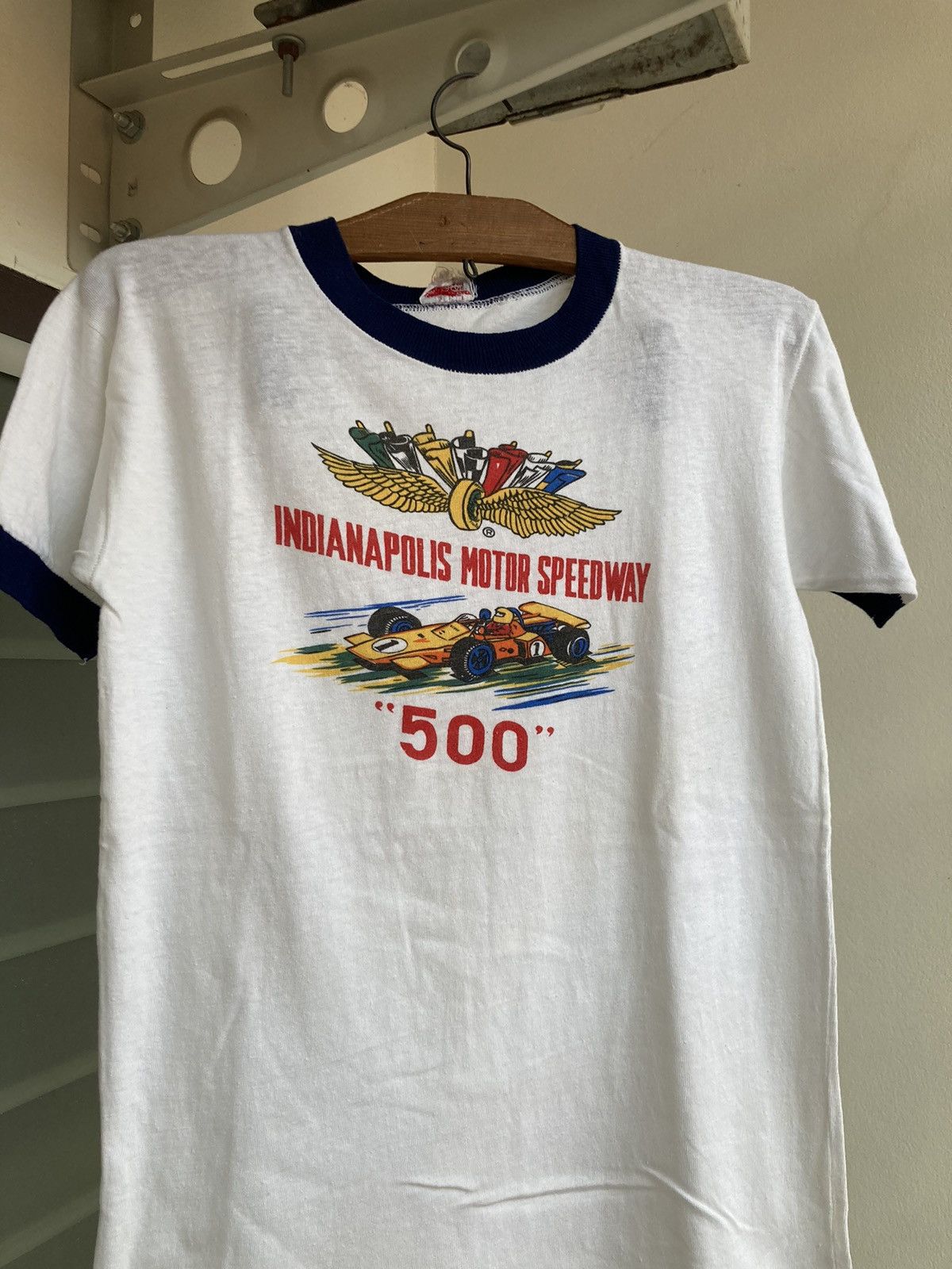 Vintage Vintage 60s/70s Indianapolis Motor Speedway Ringer Tee Size US S / EU 44-46 / 1 - 2 Thumbnail