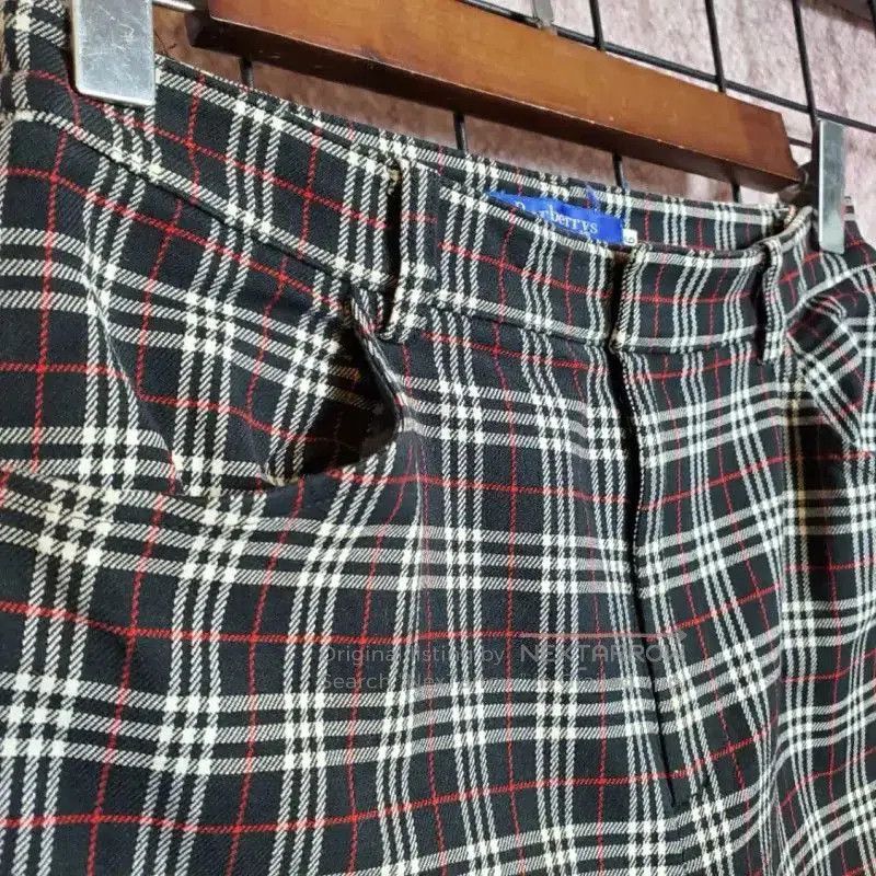 Other Burberry Black Checkered Cotton Blend Casual Pants. Size 23" - 8 Thumbnail