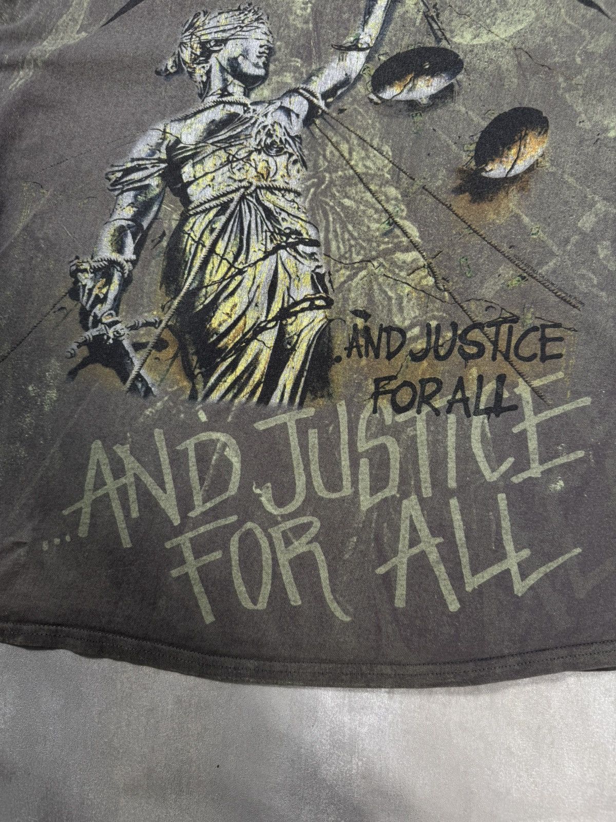 Band Tees Metallica And Justice For All 2014 Full Print Band TEE Size US XL / EU 56 / 4 - 5 Thumbnail