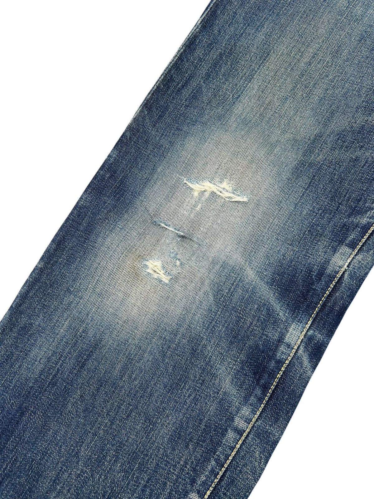 Kapital Buckle Back Vintage Evisu Cowboy Selvedge Distressed Denim Size US 32 / EU 48 - 10 Thumbnail