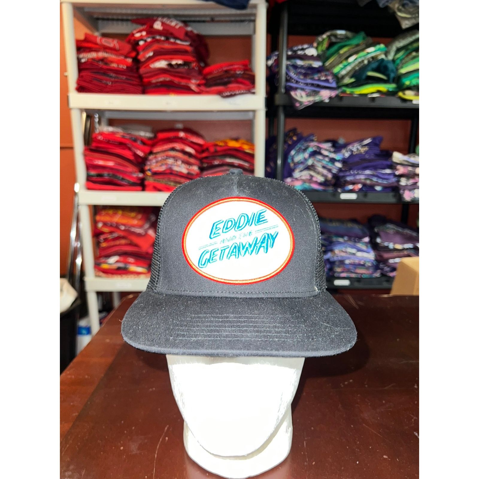 Vintage Eddie And The Getaway Hat Trucker Style Snapback Band Tour Size ONE SIZE - 1 Thumbnail