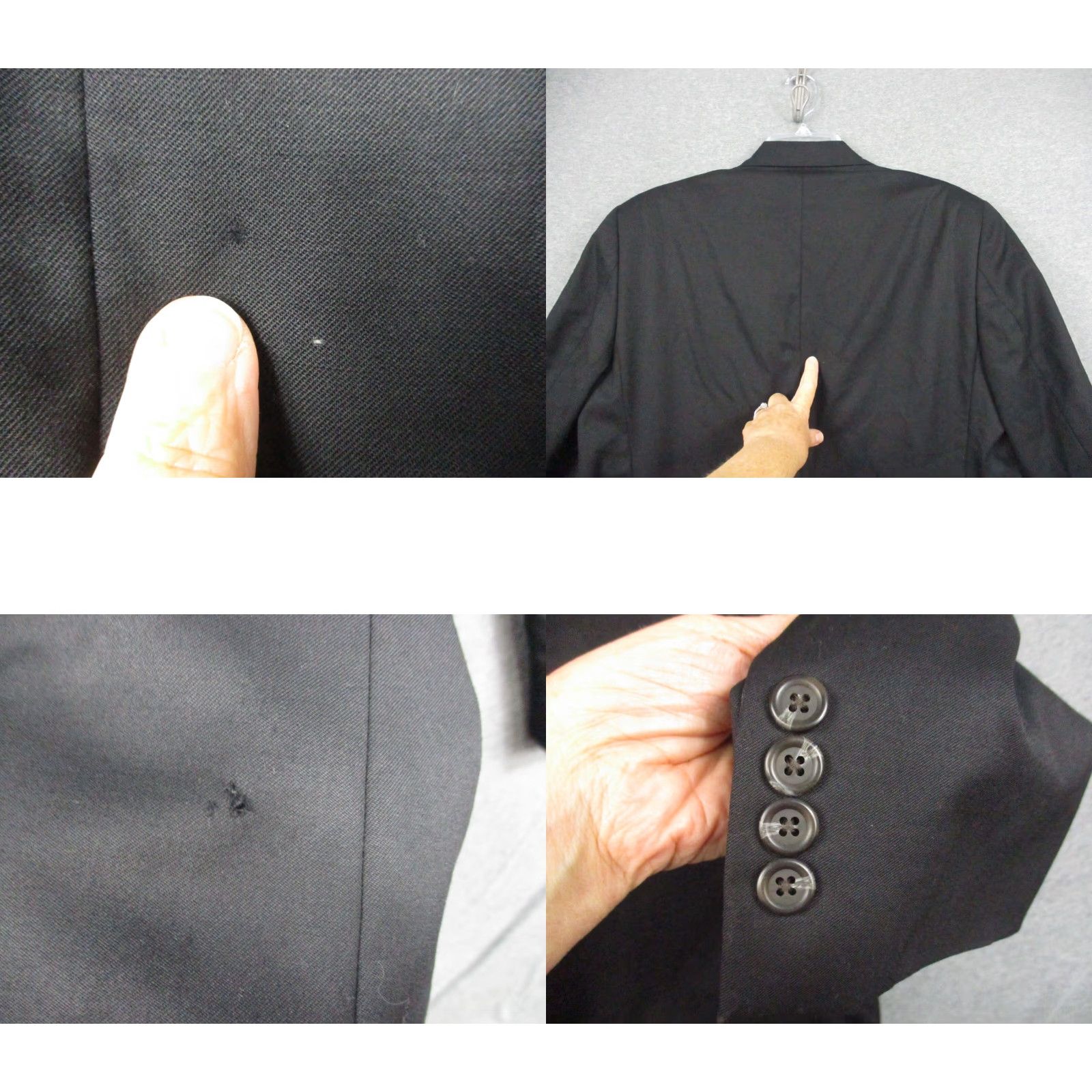 Ralph Lauren Lauren Ralph Lauren Blazer Men 40L Wool Cashmere Sport Coat Jacket Black Size 40R - 8 Thumbnail