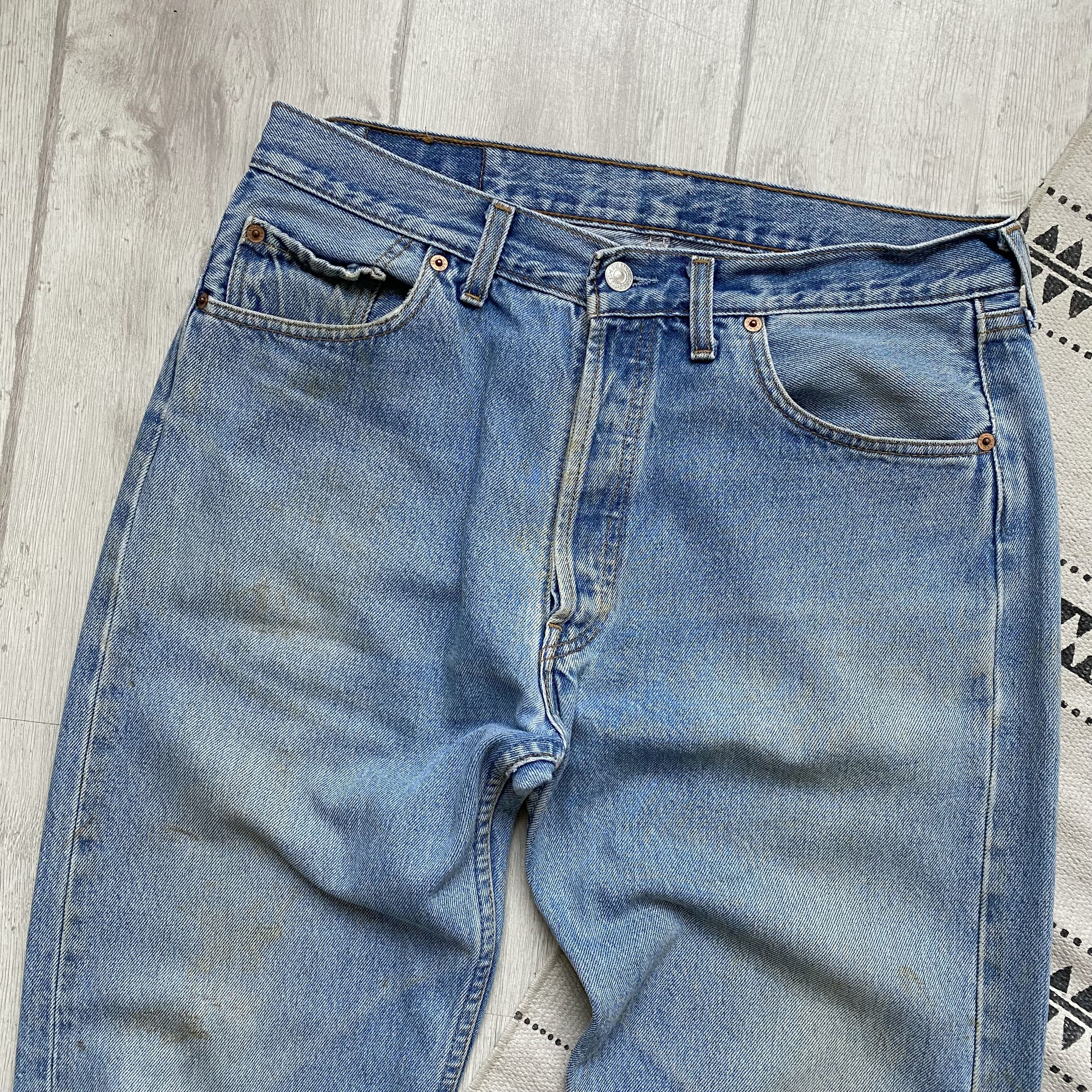 Levi's Vintage Clothing Vintage 80-90 Levis 501 jeans denim pants Made In UK Size US 32 / EU 48 - 2 Thumbnail