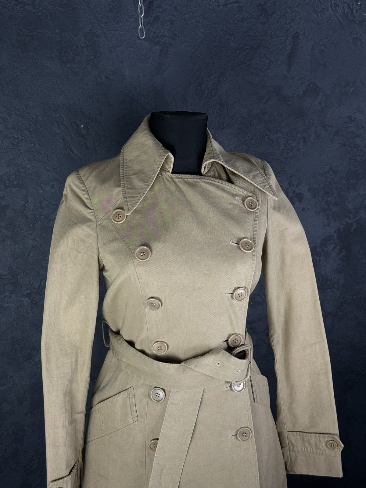 Helmut Lang Vintage Helmut Lang Women’s Double-Breasted Trench Coat 38 Size XS / US 0-2 / IT 36-38 - 3 Thumbnail
