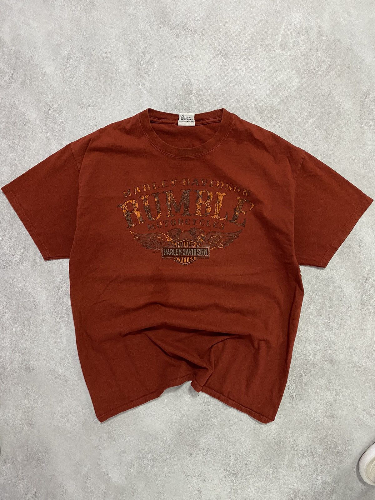 Harley Davidson Vintage 90s T-Shirt Harley Davidson Motor Cycles TEXAS Size US XL / EU 56 / 4 - 3 Thumbnail