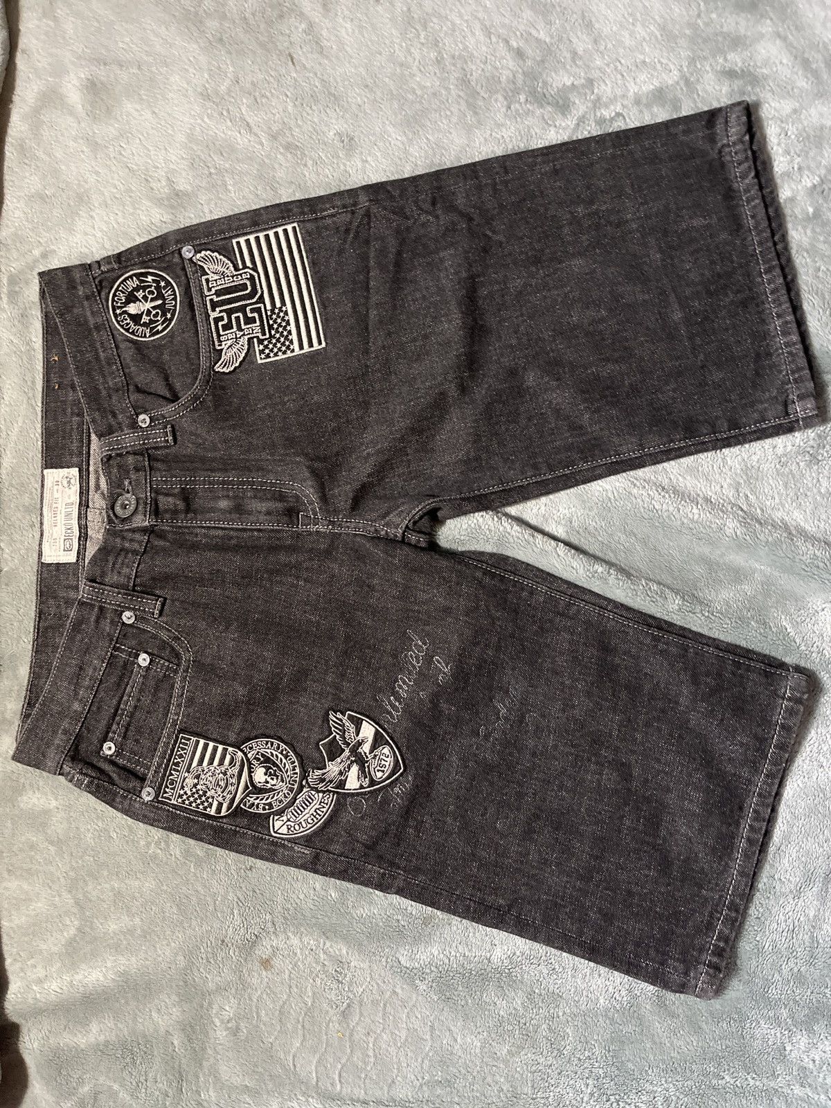 Ecko Unltd. × Marc Ecko Black y2k ecko unltd jorts vintage Size US 30 / EU 46 - 1 Thumbnail