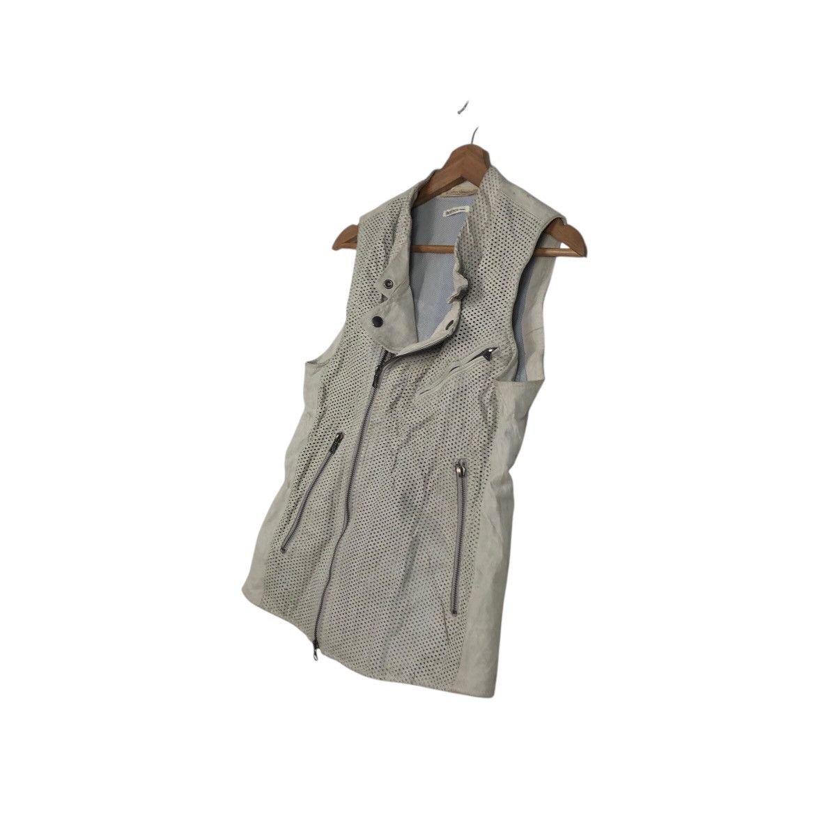 Japanese Brand Utility Vest Jacket Double Collar Leather Tass Issey Miyake Size US M / EU 48-50 / 2 - 3 Thumbnail
