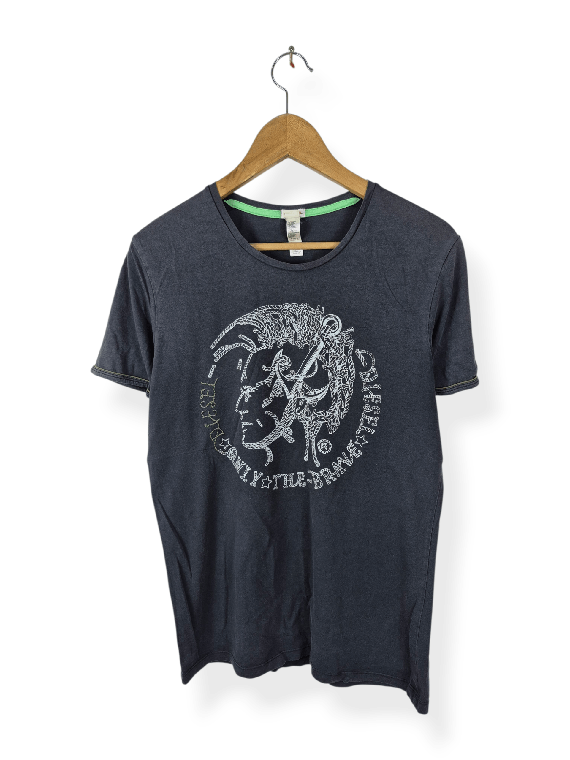 Diesel 🔥 Diesel Only The Brave Mohawk Tee Size US M / EU 48-50 / 2 - 1 Thumbnail