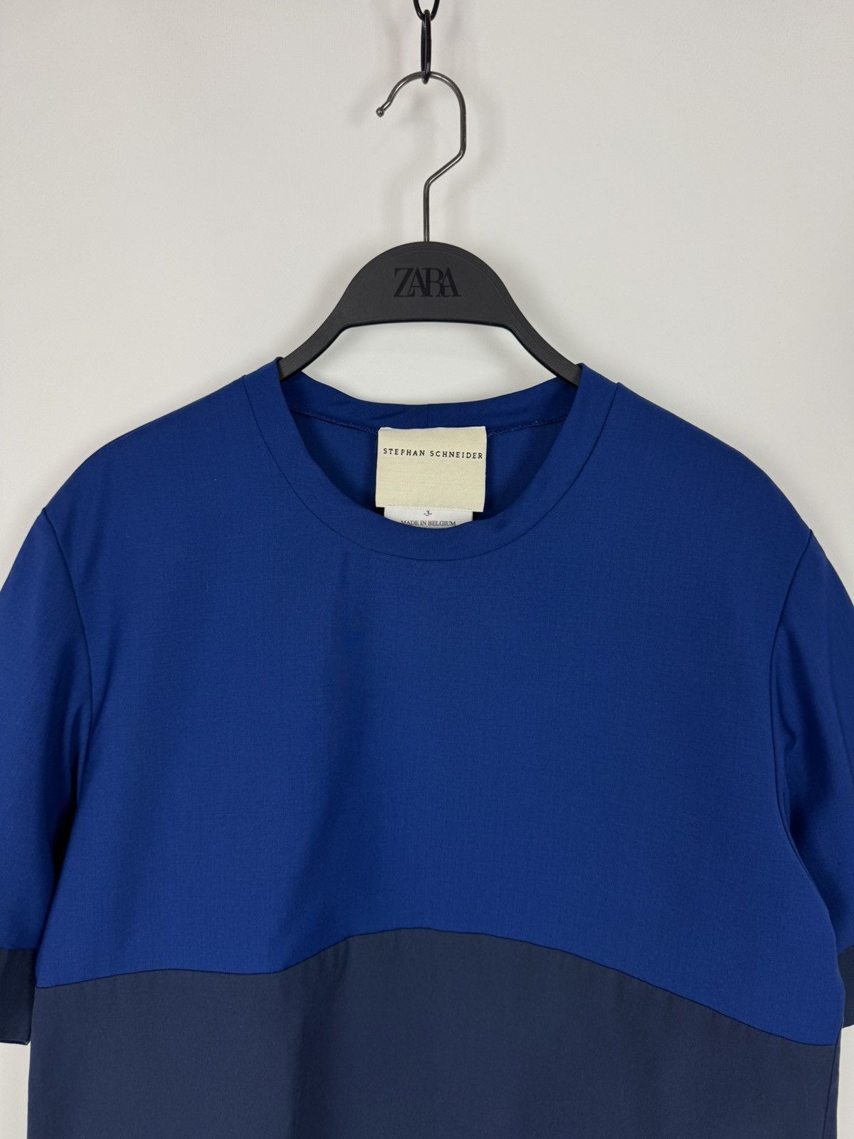 Stephan Schneider Stephan Schneider Wool Blend Basic Blue T-Shirt Size M / US 6-8 / IT 42-44 - 2 Thumbnail