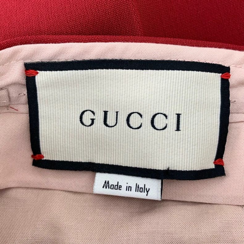 Gucci Gucci Red mulberry silk casual suit trousers 2502-Nextarro Size 36R - 6 Thumbnail