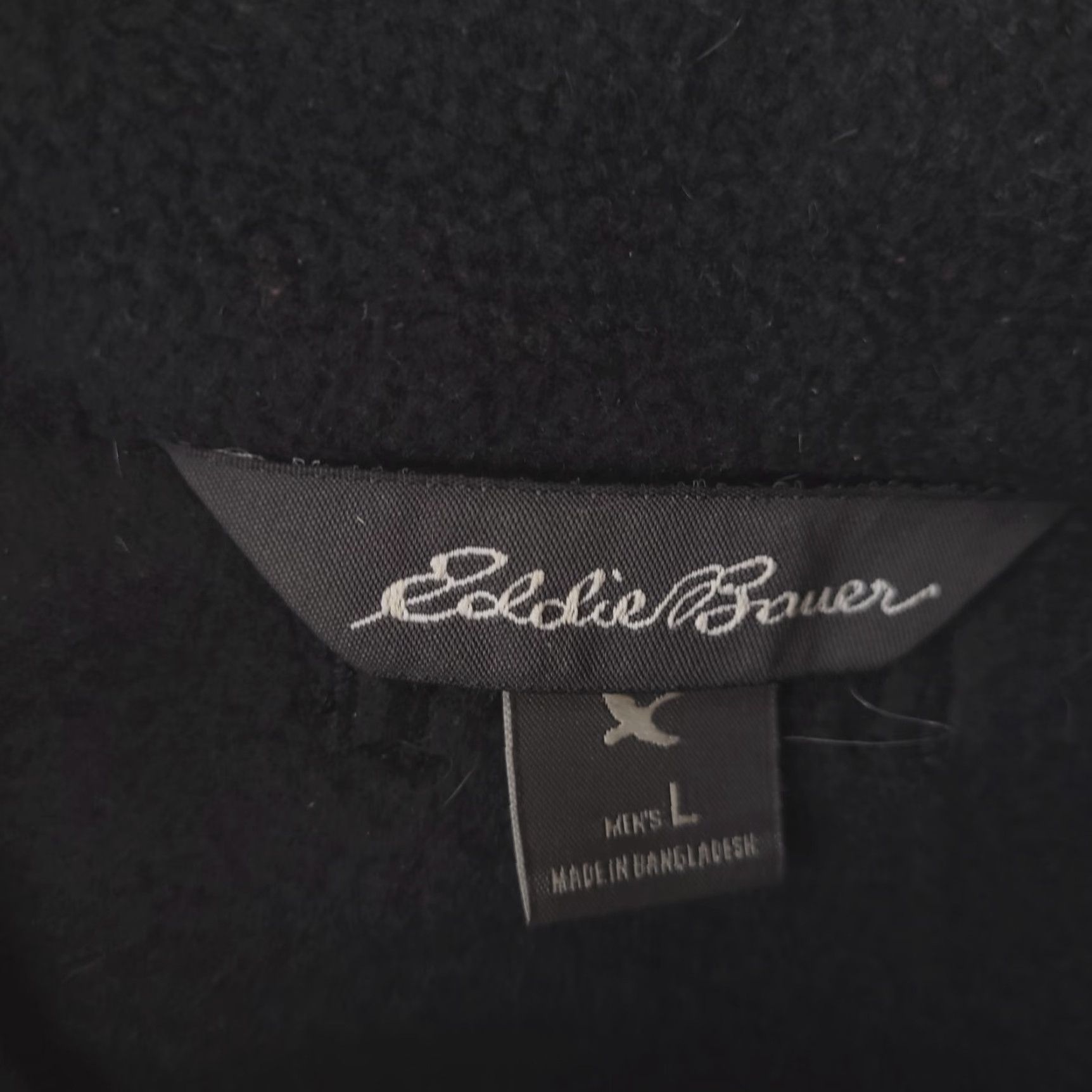 Eddie Bauer Eddie Bauer Sweater Men L Black Fleece Zip Polyester Size US L / EU 52-54 / 3 - 3 Thumbnail