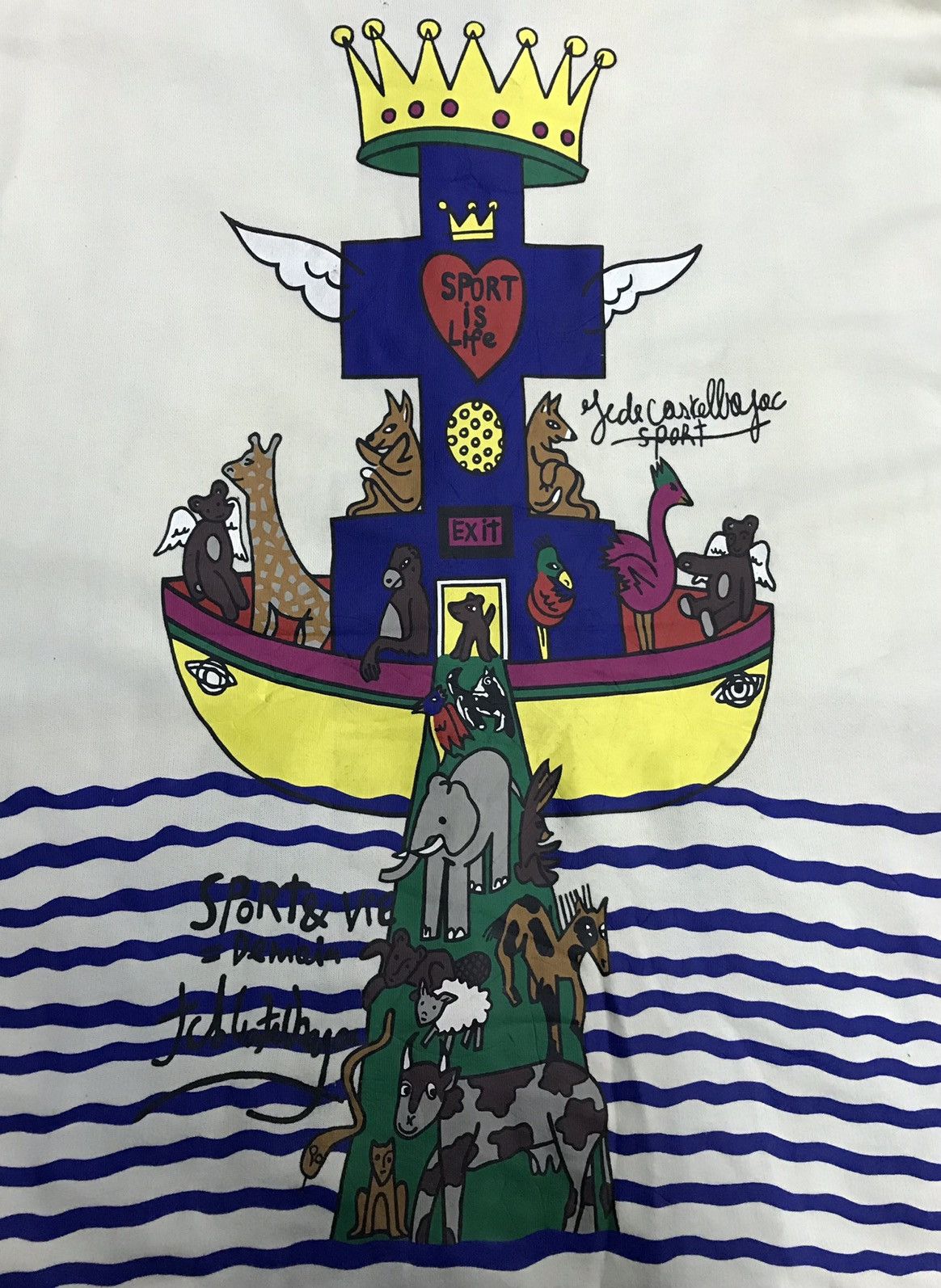 Jean Charles De Castelbajac × Vintage Vintage Jean Charles de Castelbajac Sport Jacket Hoodie Size US L / EU 52-54 / 3 - 5 Thumbnail