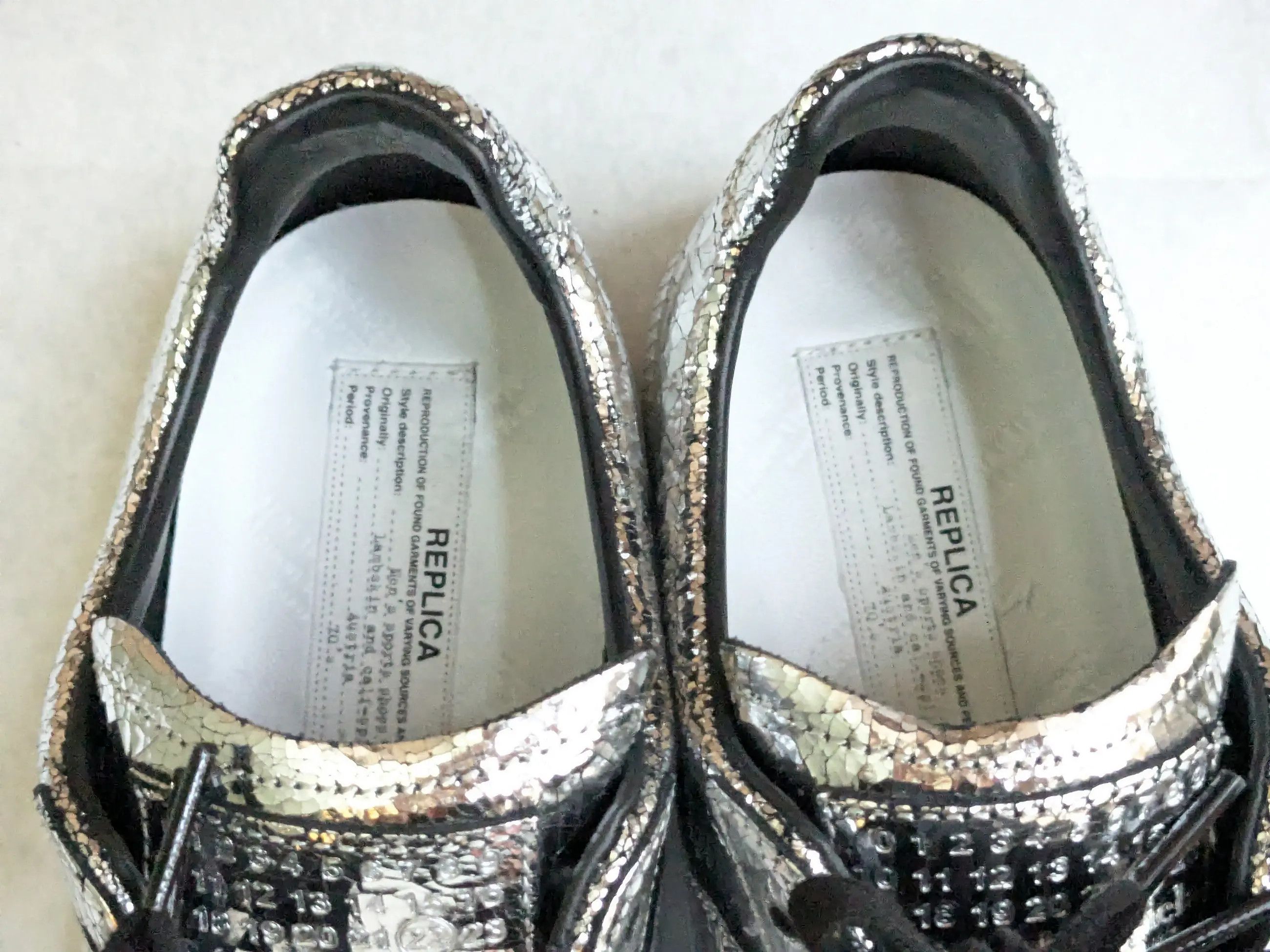 Maison Margiela Maison Margiela Replica GAT Silver 10 43 Low Tops Black Size US 10 / EU 43 - 7 Thumbnail