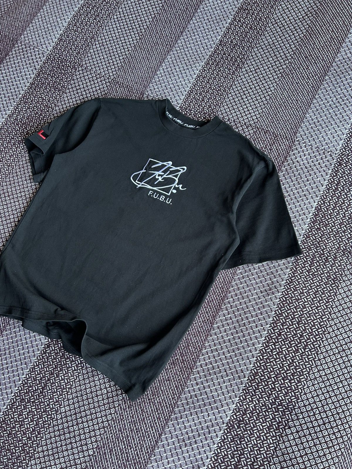 Fubu × Vintage Vintage Fubu Embroidered Big Logo T-shirt Rap Style Size S-M Size US M / EU 48-50 / 2 - 2 Thumbnail