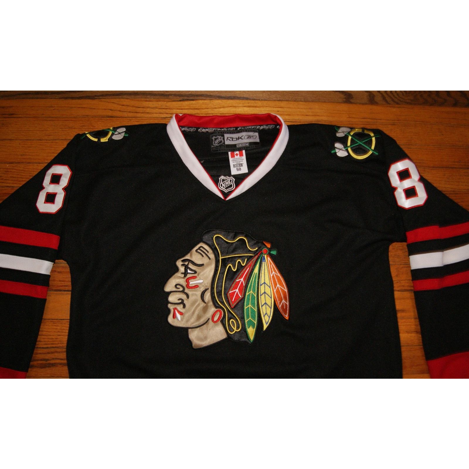 Reebok Chicago Blackhawks Jersey Mens 50 Patrick Kane Reebok CCM Size US M / EU 48-50 / 2 - 3 Thumbnail