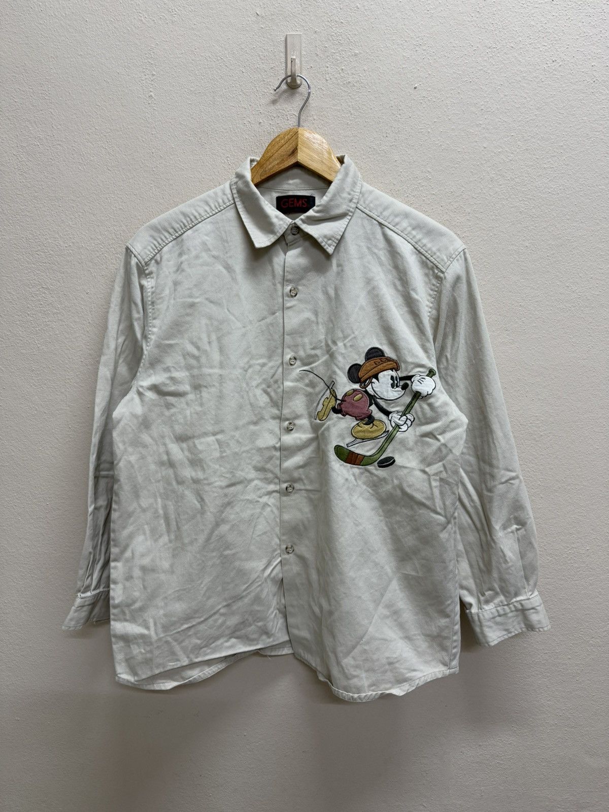 Cartoon Network × Disney × Vintage Vintage Disney Enterprise Khakis Button Up Shirt Size US M / EU 48-50 / 2 - 16 Thumbnail