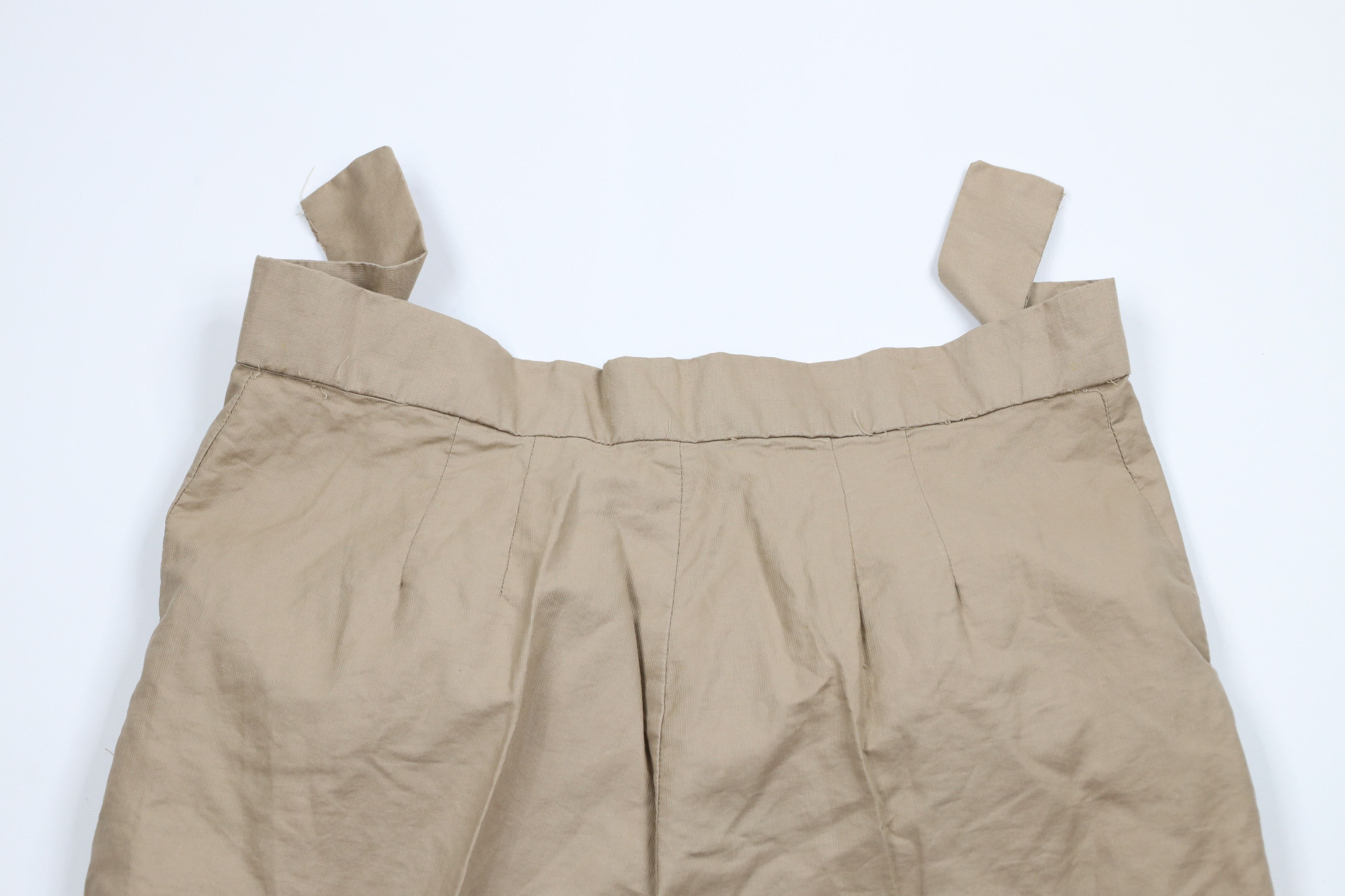 Vintage Vintage 70s Streetwear Button Wide Leg Chino Pants Beige Size 38" / US 16 / IT 52 - 9 Thumbnail