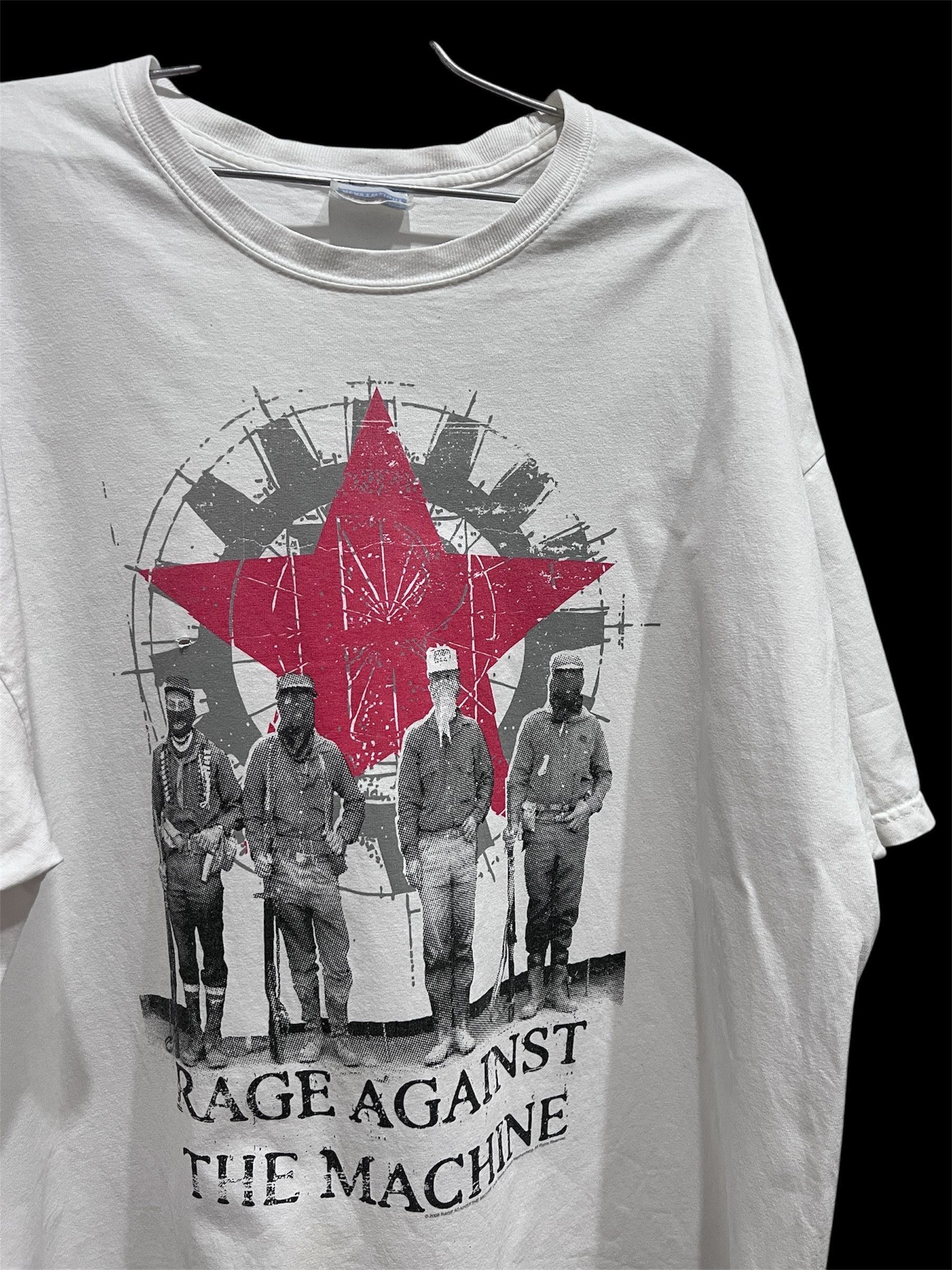 Vintage Y2K Rage Against The Machine EZLN Zapatista Tee XL