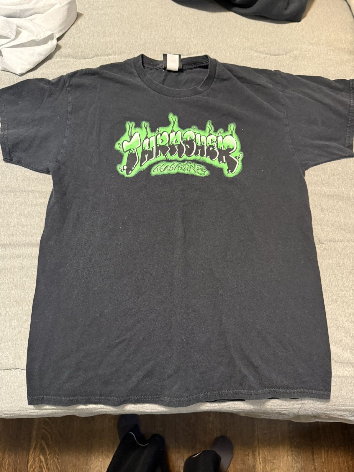 Thrasher Black Thrashers classic T-shirt size L Size US L / EU 52-54 / 3 - 1 Thumbnail