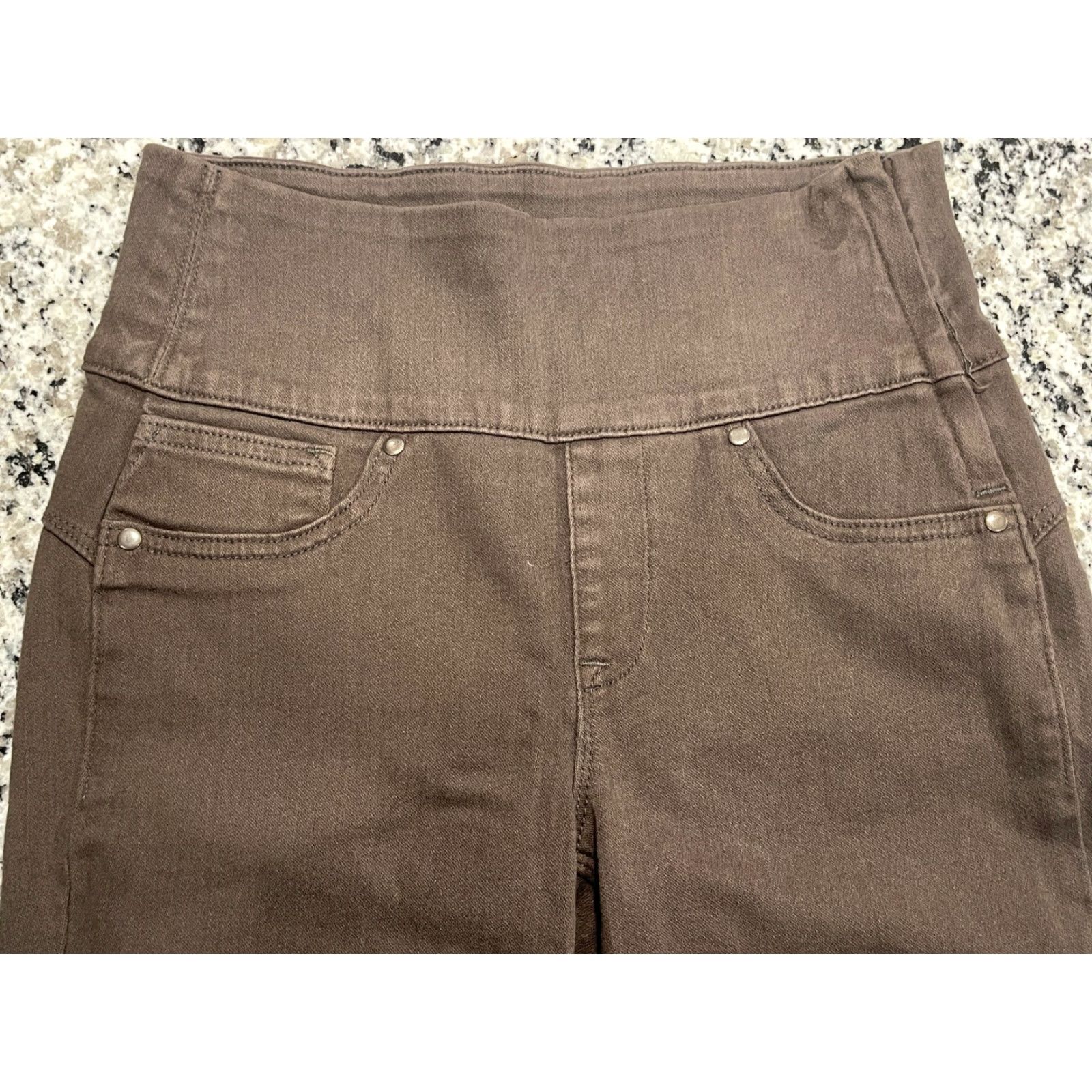 Spanx Spanx Alexia Jegging Jeans Women's Medium 6-8 Brown High Rise Side Zipper Denim Size 32" / US 10 / IT 46 - 2 Thumbnail