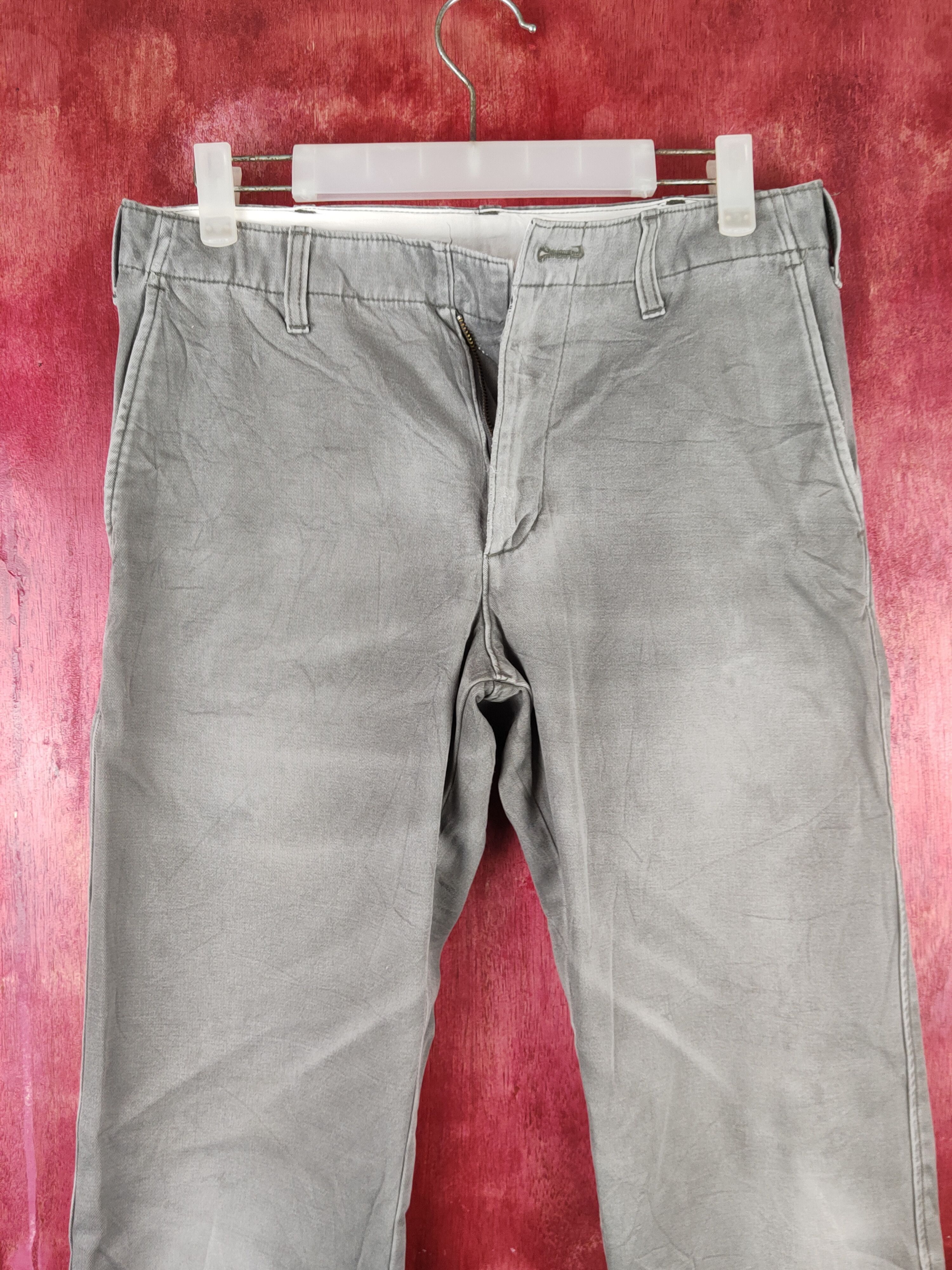 Japanese Brand × Uniqlo Uniqlo Gray faded vintage Casual Pants #S1543 Size US 28 / EU 44 - 2 Thumbnail