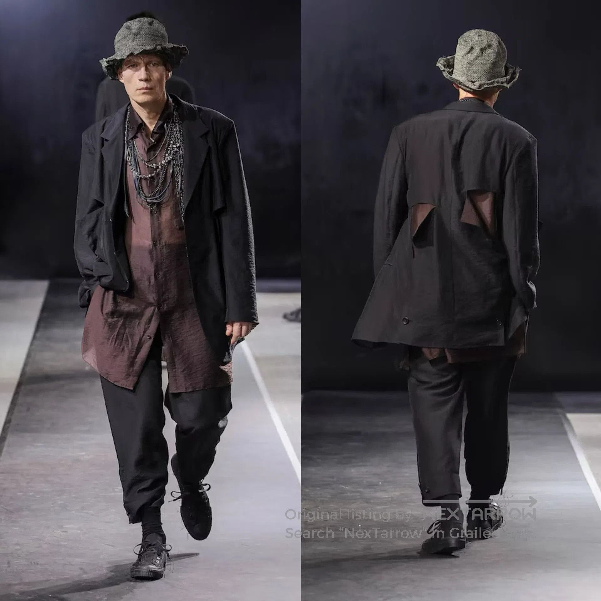 Yohji Yamamoto Yohji Yamamoto Black Cutout Coat. Size M / US 6-8 / IT 42-44 - 2 Thumbnail
