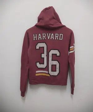 Forever 21 VINTAGE STYLE Harvard University Zip Hoodie Maroon 36 Size US S / EU 44-46 / 1 - 1 Thumbnail