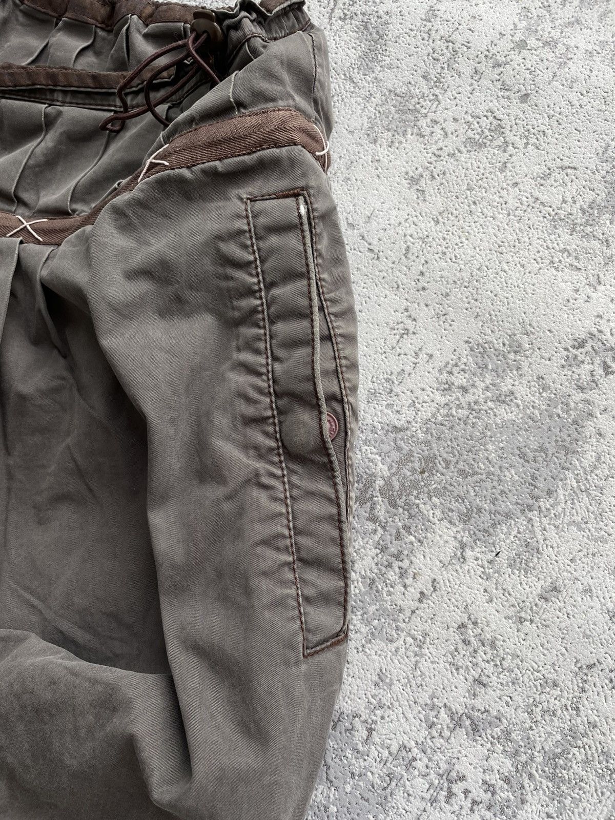 Japanese Brand Maharishi Vintage Cargo Distressed Skirt Size 27" / US 4 / IT 40 - 14 Thumbnail