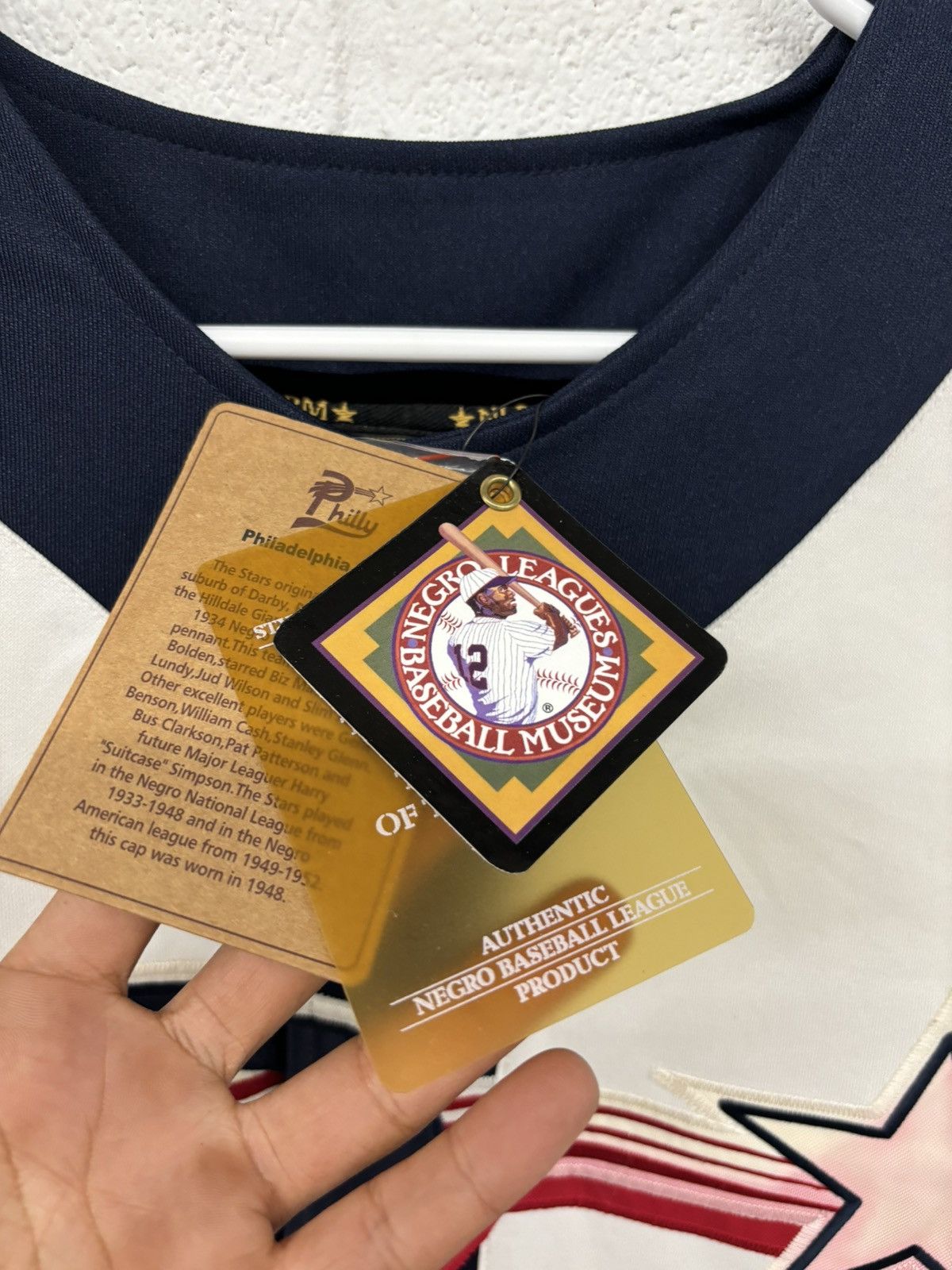 Authentic Negro Leagues × MLB × Vintage Vintage NLBM Philly Stars Negro League Baseball Jersey Size US L / EU 52-54 / 3 - 11 Thumbnail