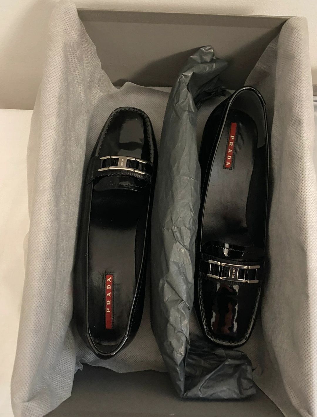Prada Mocassini Prada in pelle verniciata nera Size US 8 / IT 38 - 2 Thumbnail