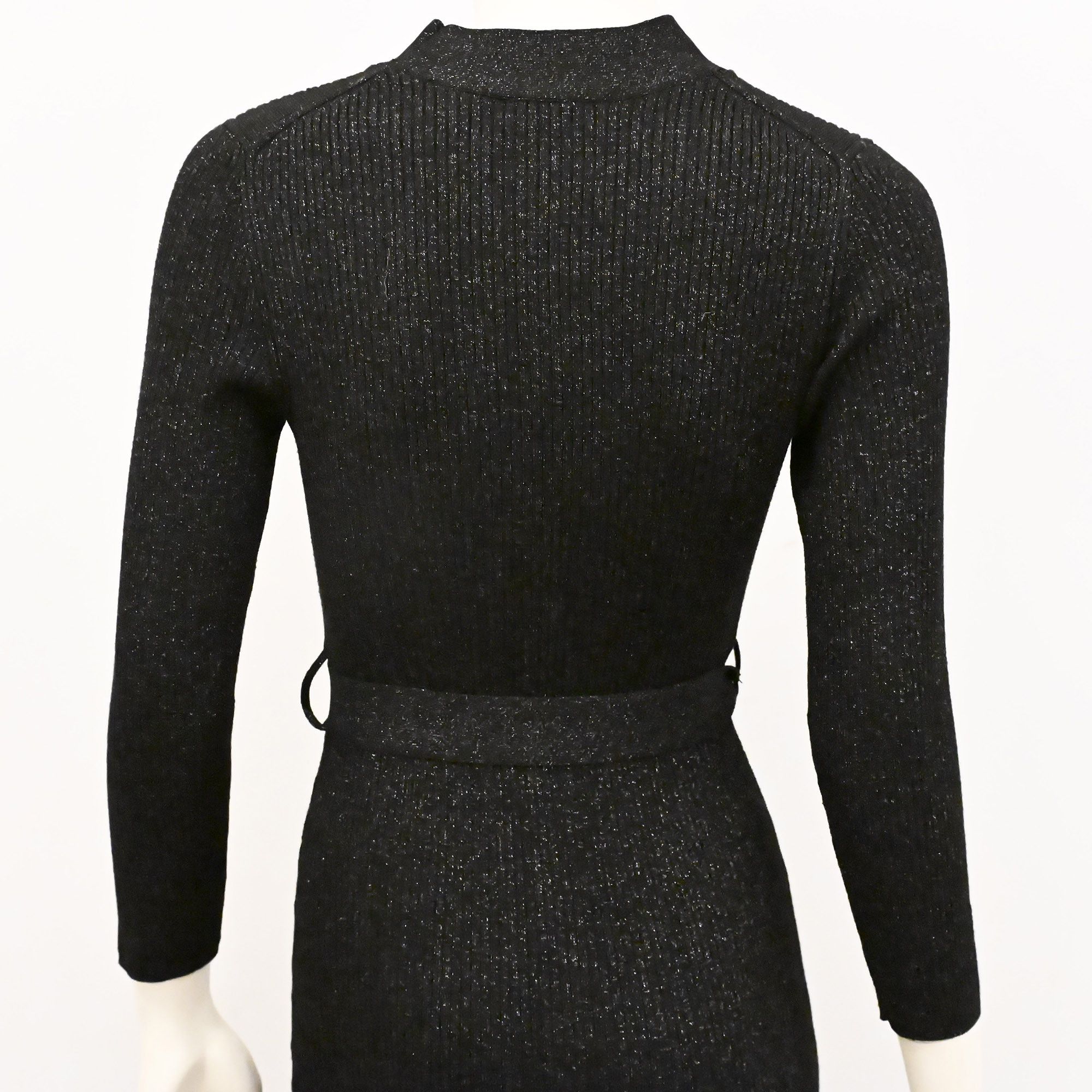 DKNY DKNY ribbed knit bodycon knitted midi dress black Size S / US 4 / IT 40 - 8 Thumbnail