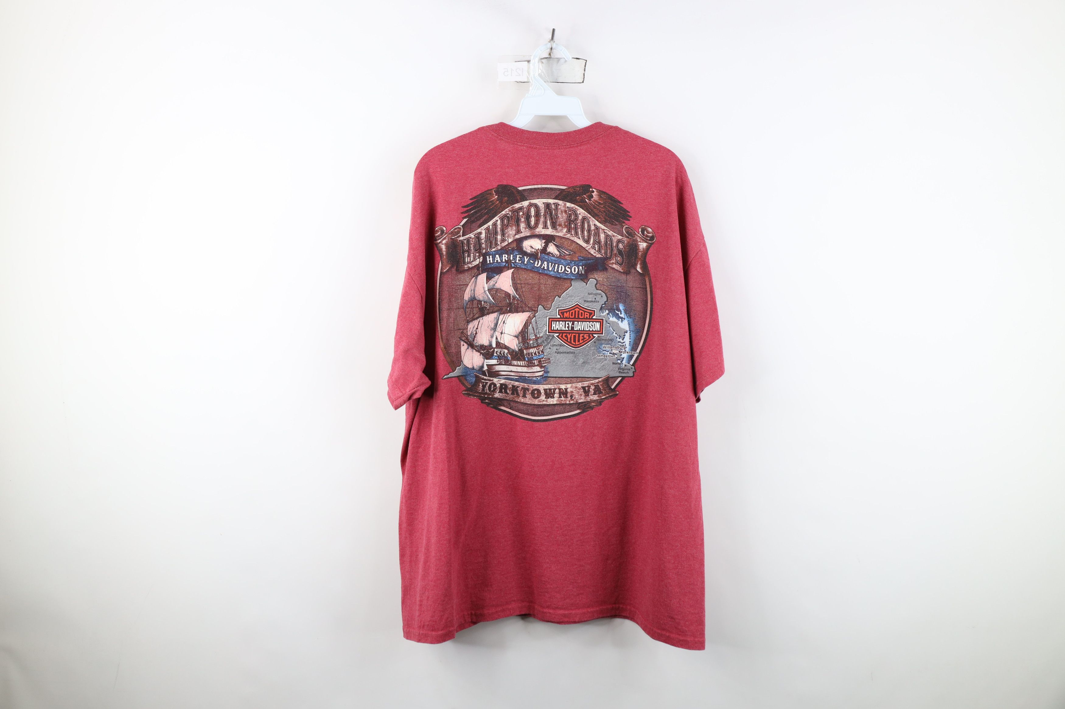 Harley Davidson Vintage Y2K Harley Davidson Spell Wings Eagle T-Shirt Red Size US XL / EU 56 / 4 - 11 Thumbnail