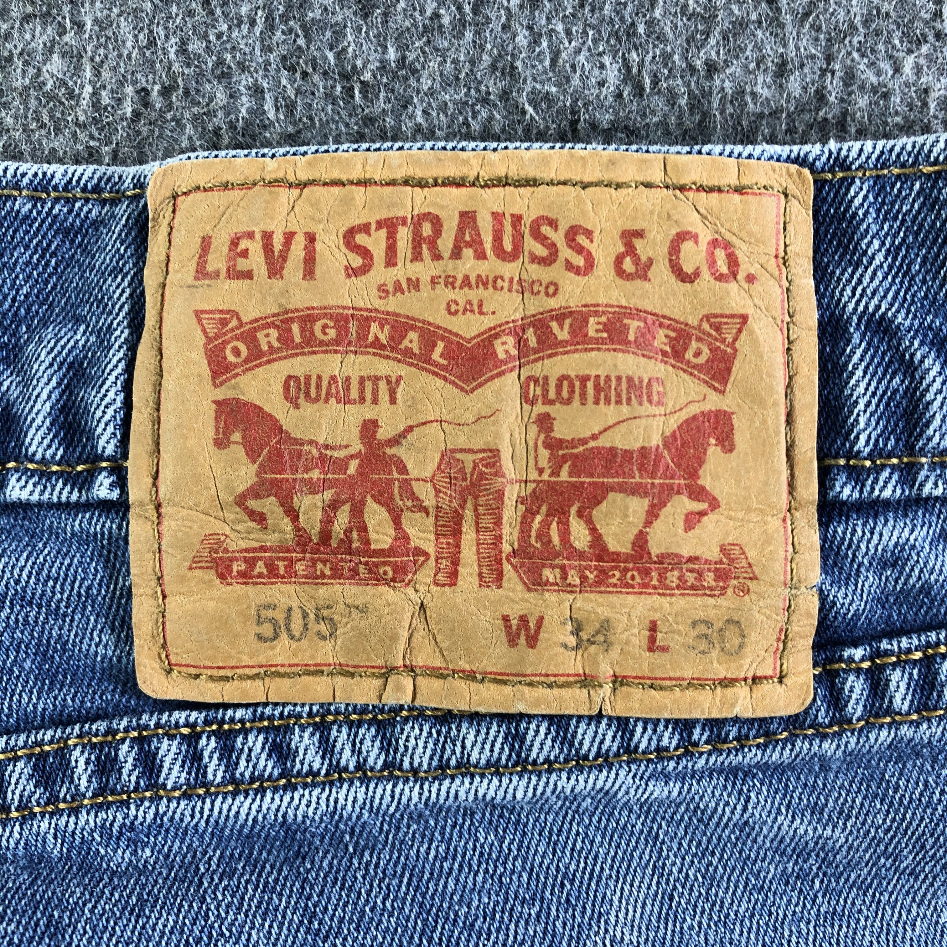 Levi's Vintage Blue Wash Levis 505 Jeans-J4332 Size US 32 / EU 48 - 5 Thumbnail