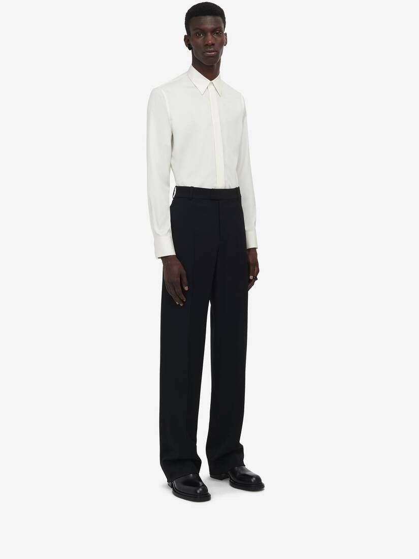 Alexander McQueen o1srvl11e0226 Double Dart Back Pocket Baggy Trousers Black Size US 36 / EU 52 - 3 Thumbnail