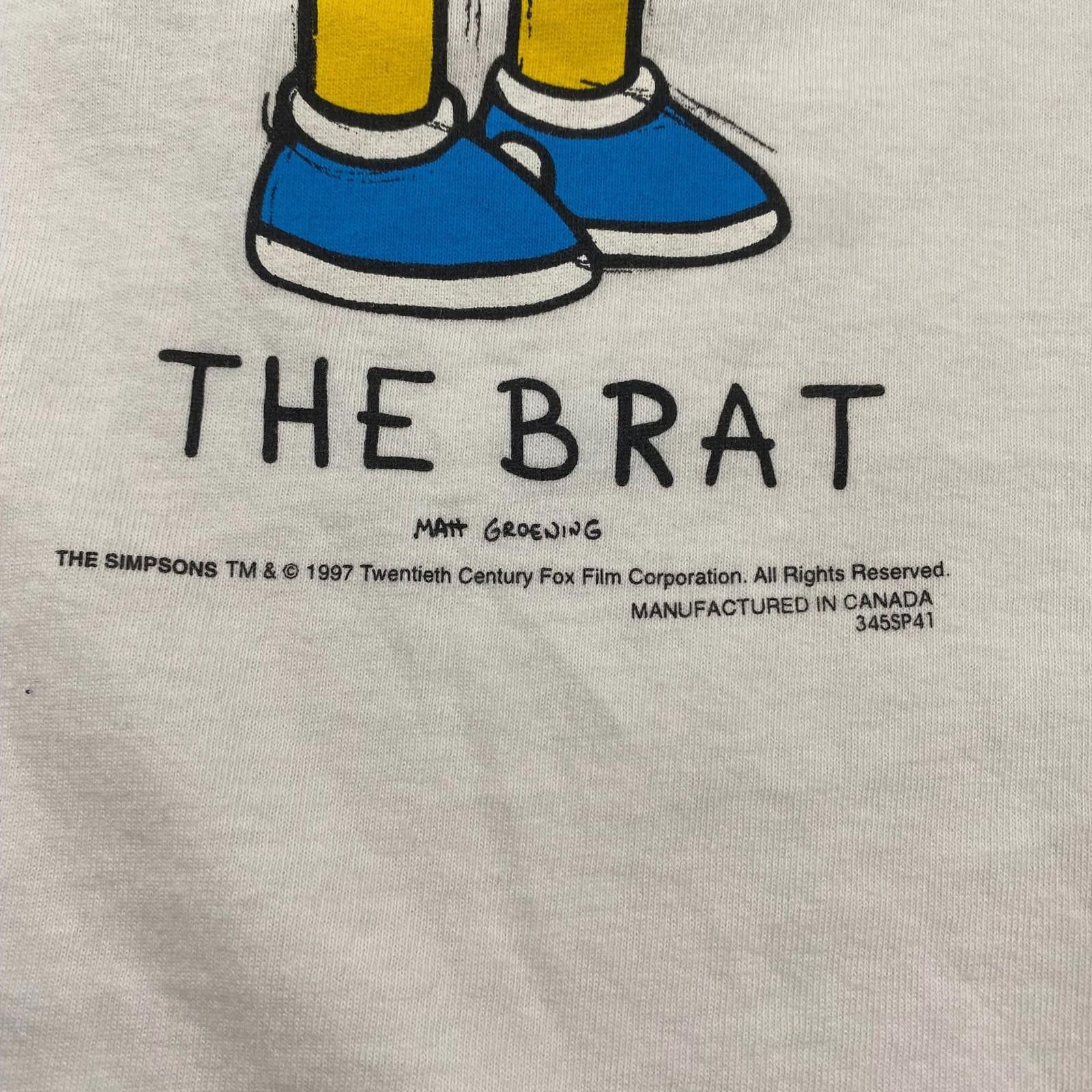 Tultex The Simpsons 1997 Vintage Bart Cartoon Movie T-shirt Size L Size US L / EU 52-54 / 3 - 12 Thumbnail