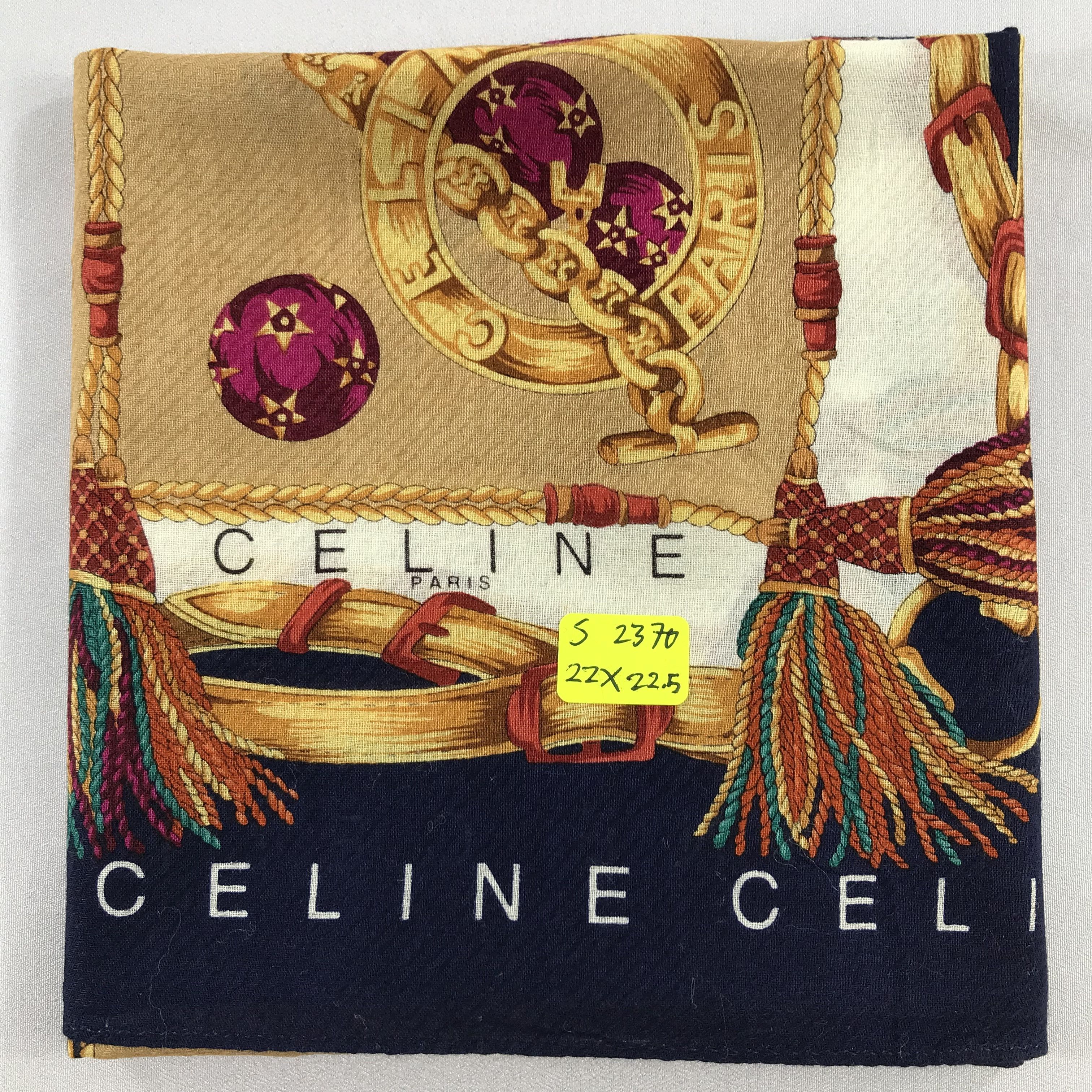 Celine × Vintage Celine Bandana / Handkerchief / Neckerchief - S2370 Size ONE SIZE - 5 Thumbnail