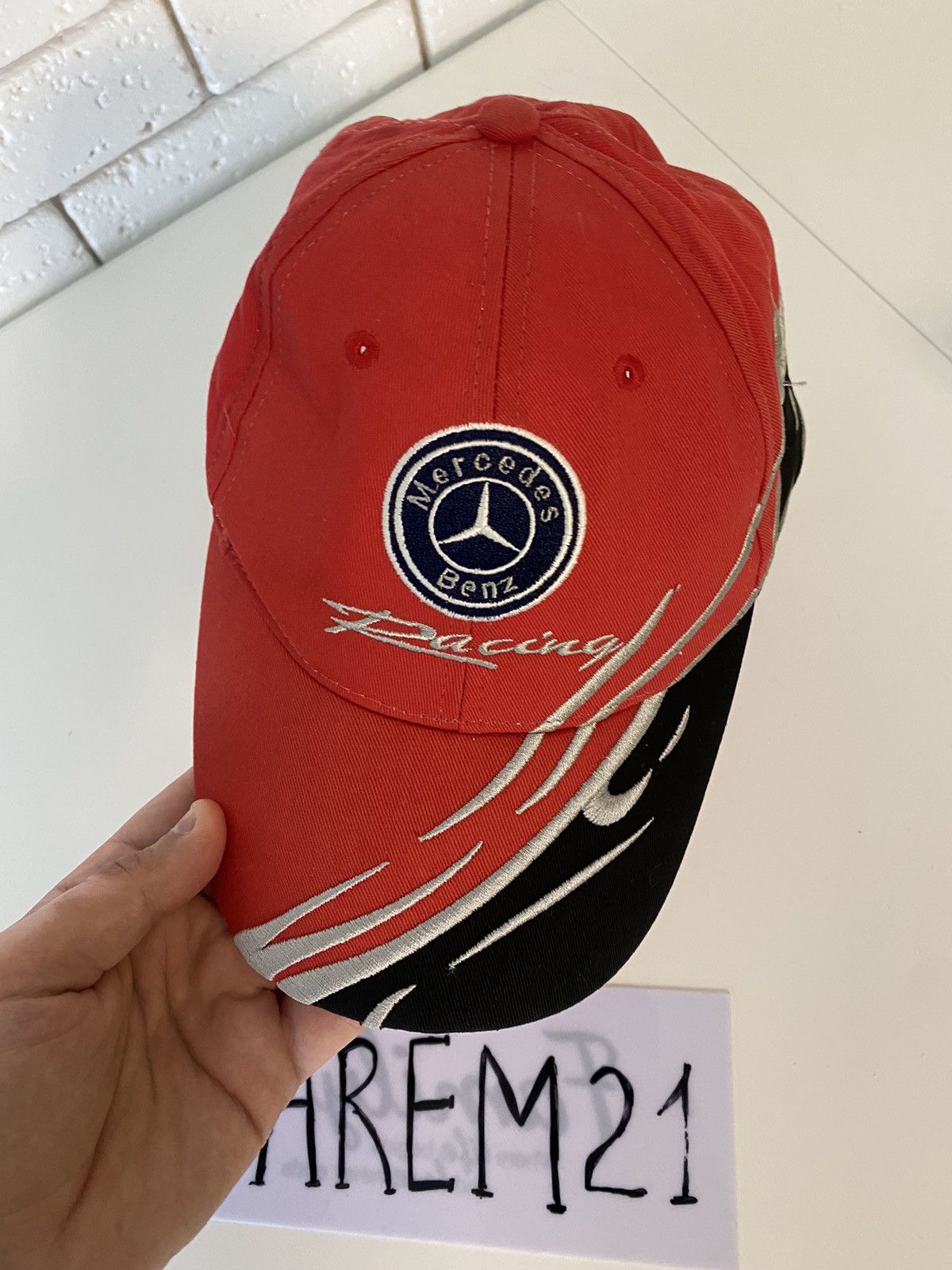 Mercedes-Benz Mercedes Benz vintage racing cap hat Size ONE SIZE - 2 Thumbnail