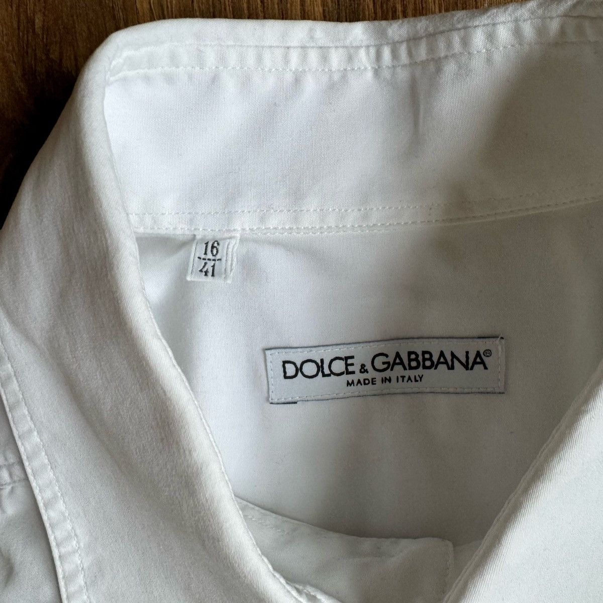 Dolce & Gabbana Dolce&Gabbana Button-Up Shirt Men’s L White Size US L / EU 52-54 / 3 - 5 Thumbnail