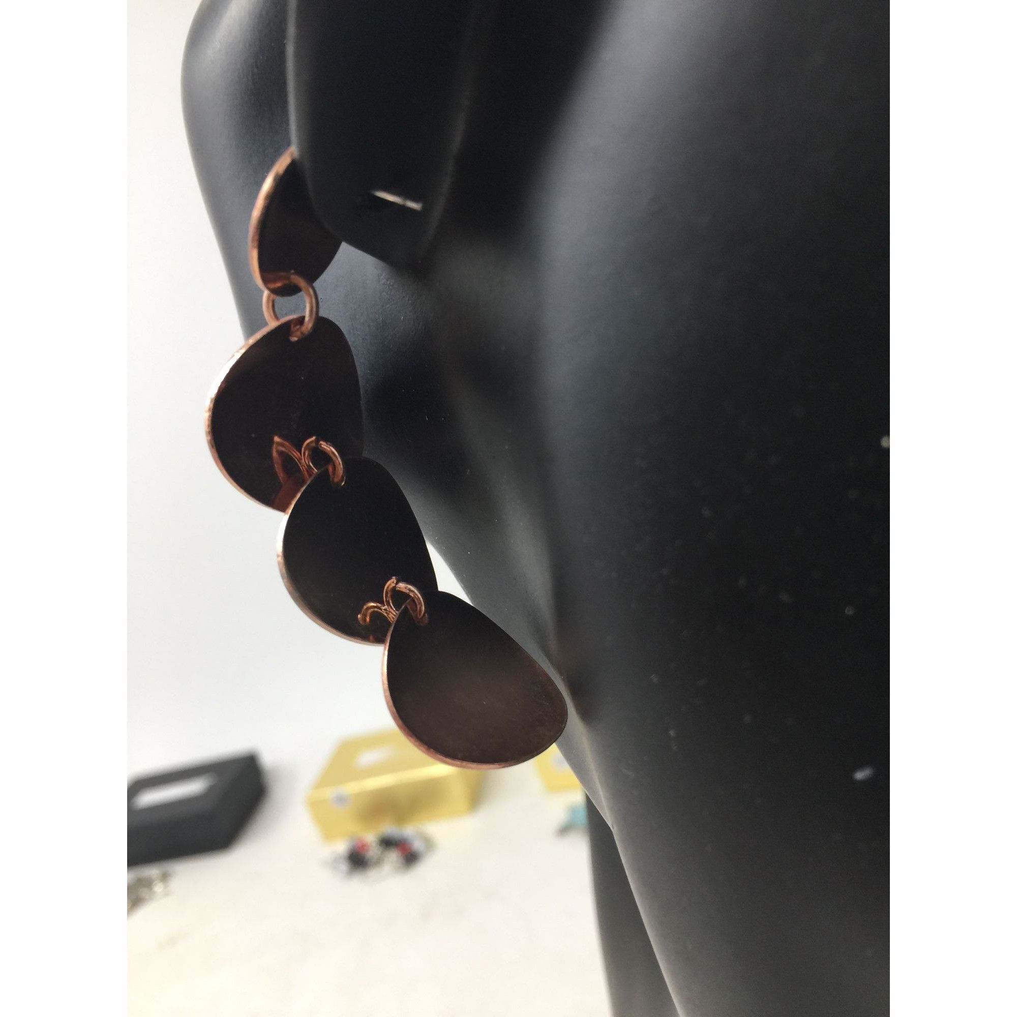 Other Women's Rose Gold Dangle Drop Earrings Size ONE SIZE - 8 Thumbnail