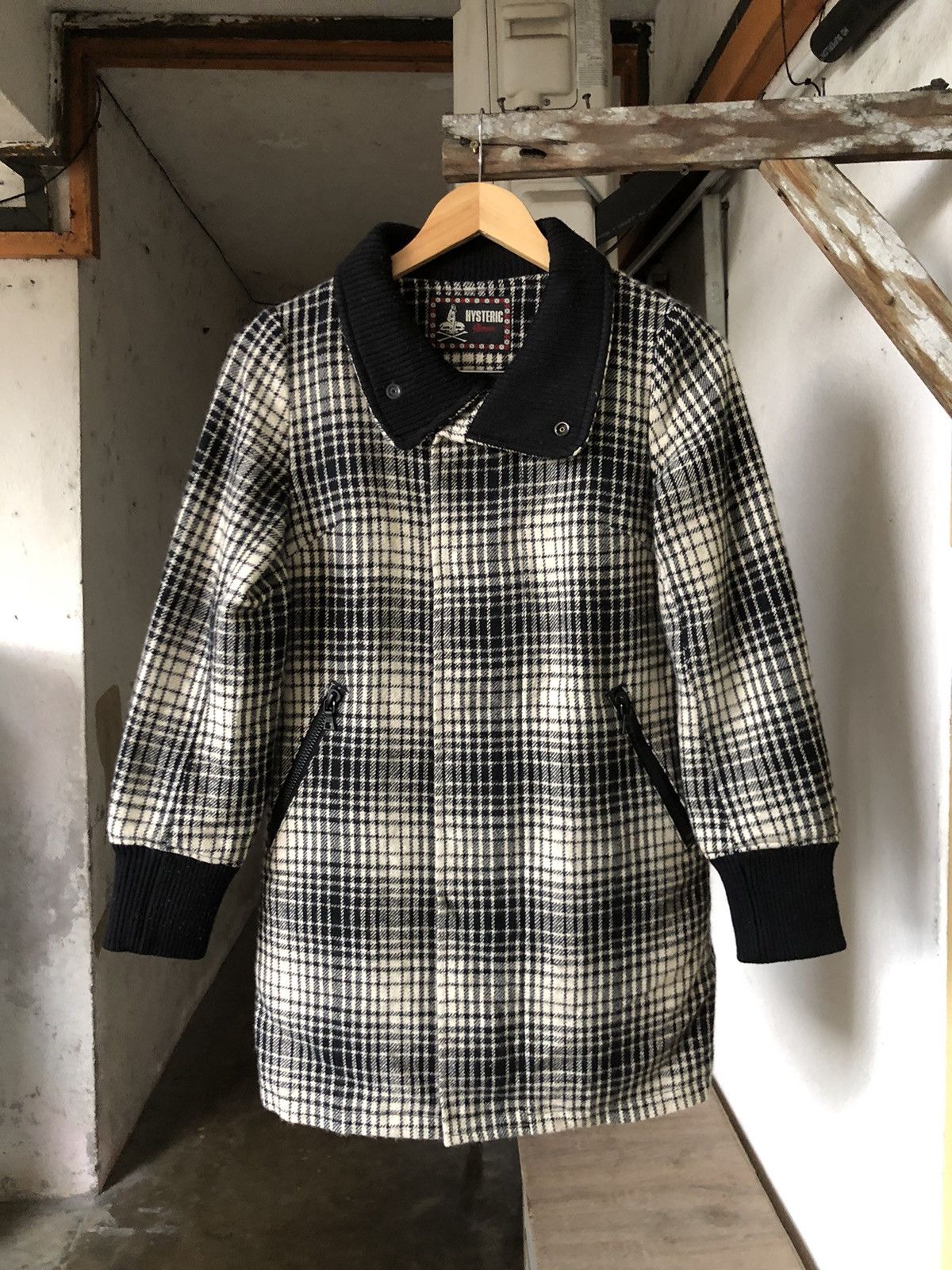 Hysteric Glamour Hysteric Glamour Ginham Wool Coat Jacket Size ONE SIZE - 1 Thumbnail