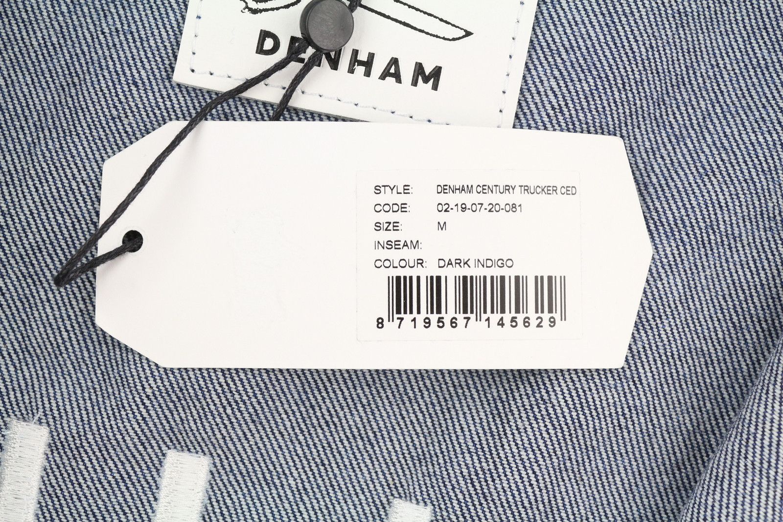 DENHAM CENTURY TRUCKER M Denim Blue Washed Oversized Jacket 85715 Size M / US 6-8 / IT 42-44 - 6 Thumbnail