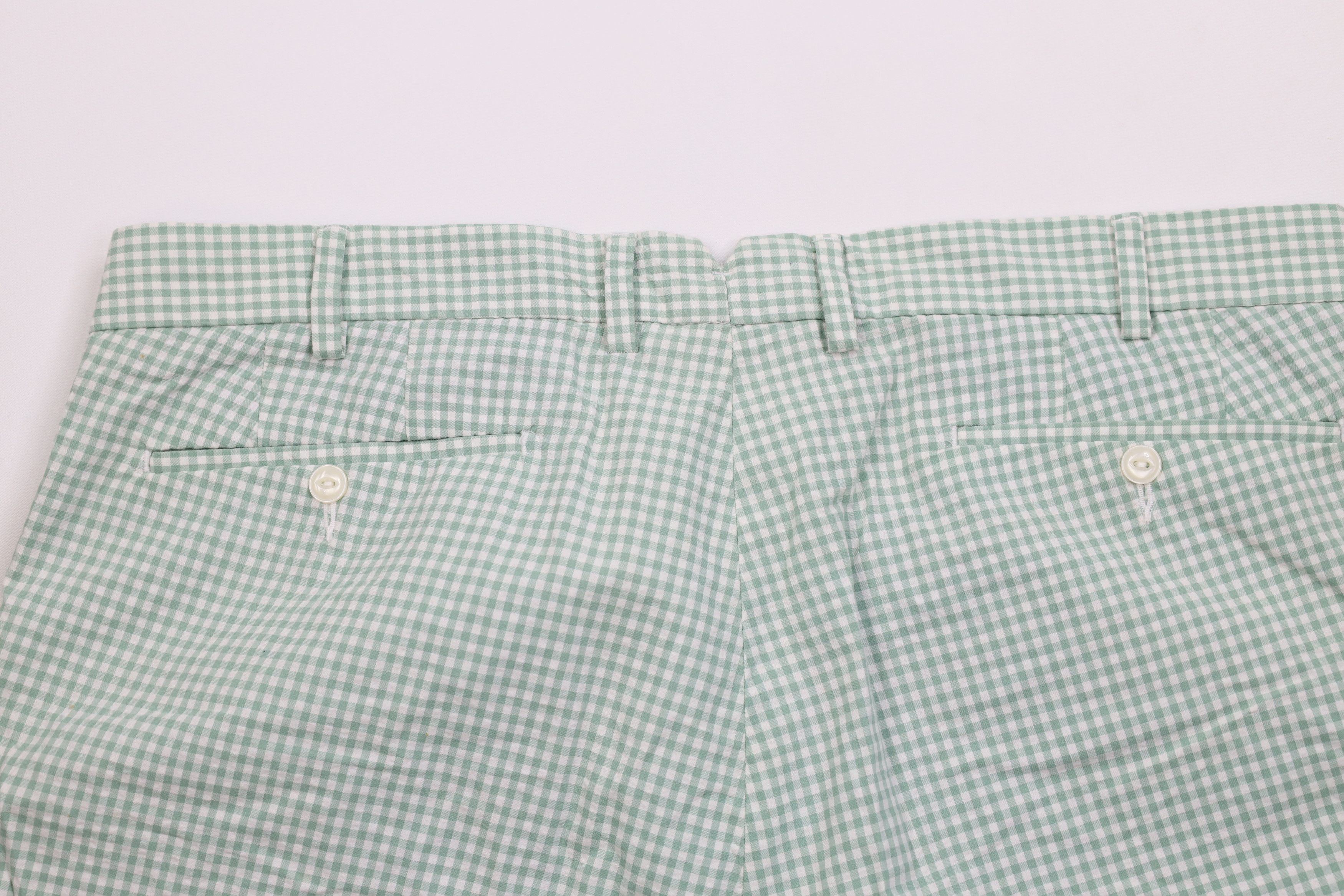 Ralph Lauren Vintage Ralph Lauren Chino Shorts Gingham Plaid Green Size US 35 - 10 Thumbnail