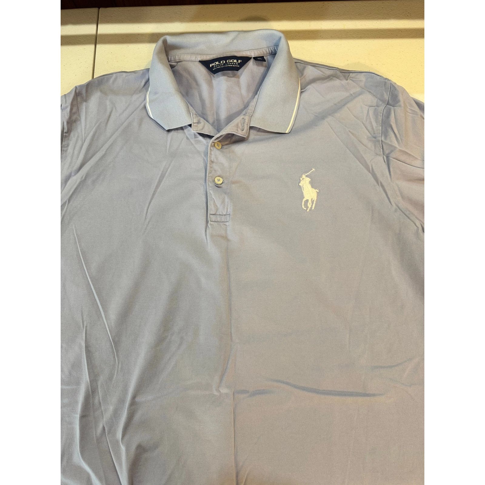 Ralph Lauren Polo Golf Ralph Lauren Mens Polo Shirt XL Light Blue Size US XL / EU 56 / 4 - 3 Thumbnail