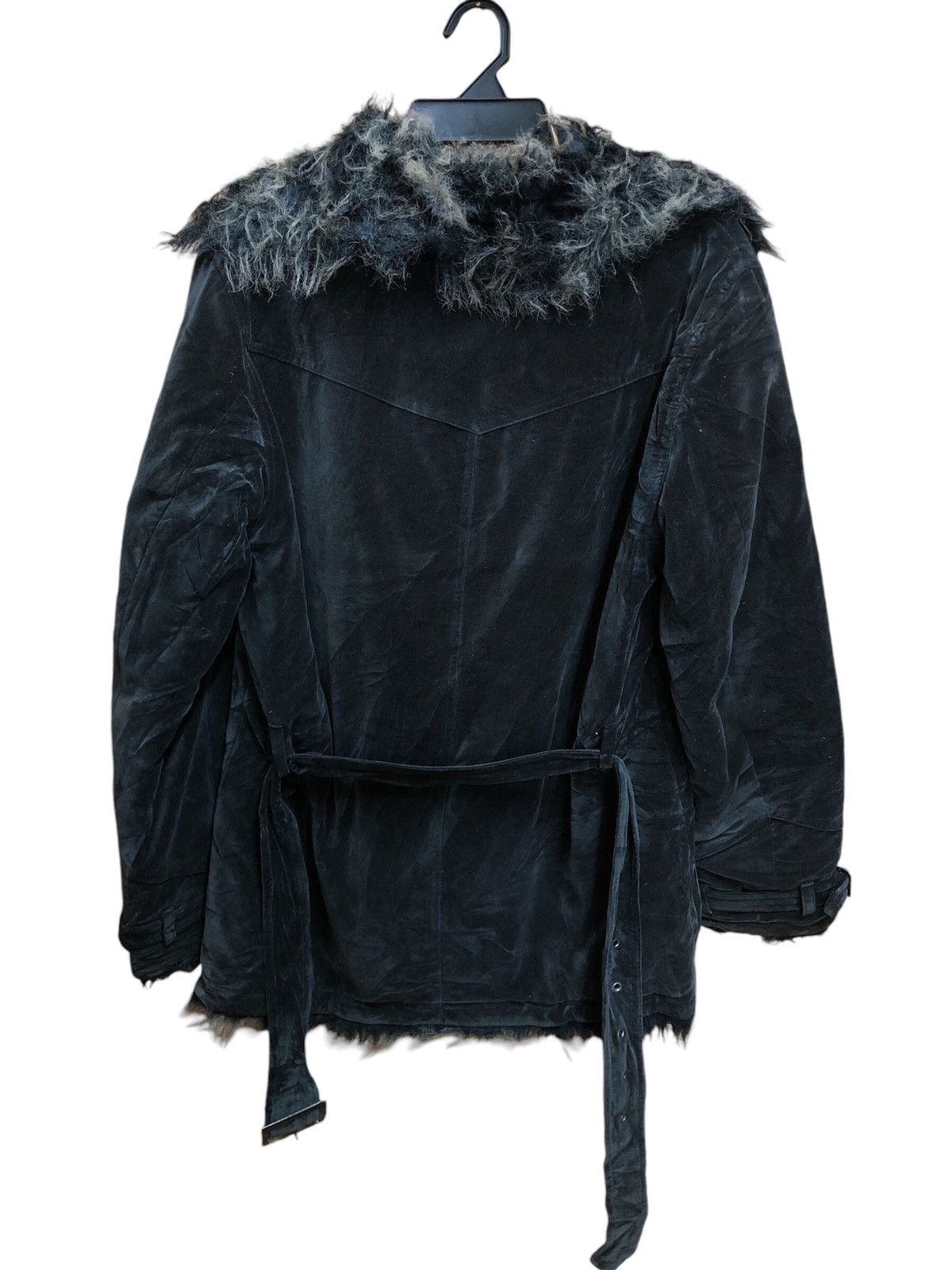 If Six Was Nine × Japanese Brand × Le Grande Bleu (L.G.B.) Berning Sho Velvet Faux Fur Punk Rockabilly Jacket Size US S / EU 44-46 / 1 - 2 Thumbnail