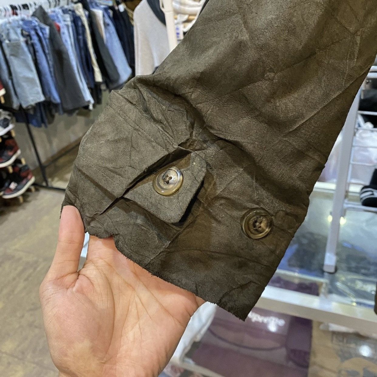 Burberry Burberry London Suede Jacket Nova Check Lined Olive/Brown Size US XL / EU 56 / 4 - 10 Thumbnail