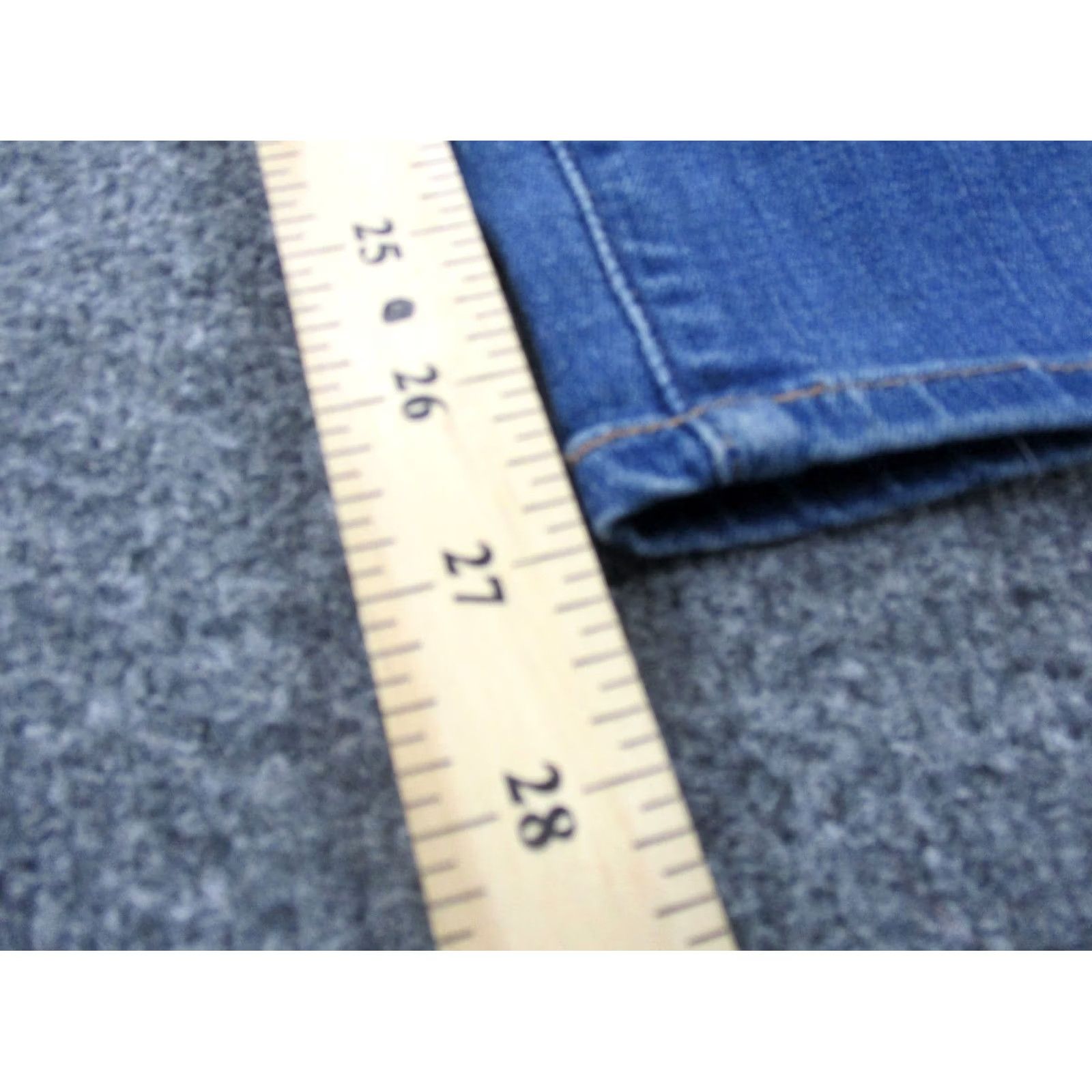 Madewell Madewell Jeans Women 25 Petite Blue Stretch Casual Classic Straight 10" Size 29" - 4 Thumbnail