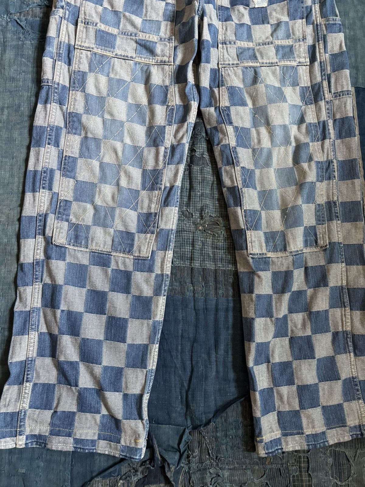 Kapital kapital denim ichimatsu lumber pants Size US 33 - 5 Thumbnail